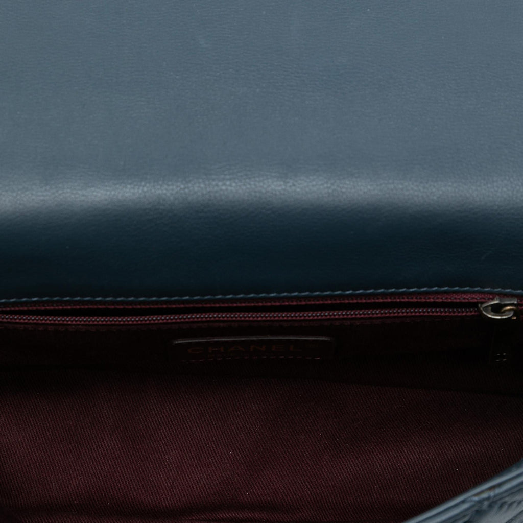 Chanel CC Quilted Calfskin Top Handle Bag