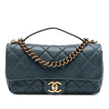 Chanel CC Quilted Calfskin Top Handle Bag