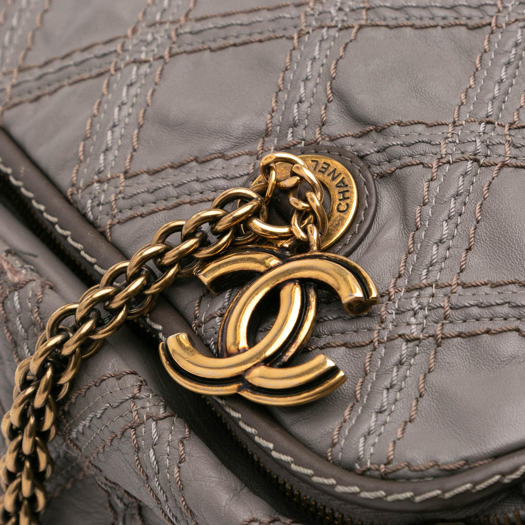 Chanel CC Quilted Calfskin Triptych Tote