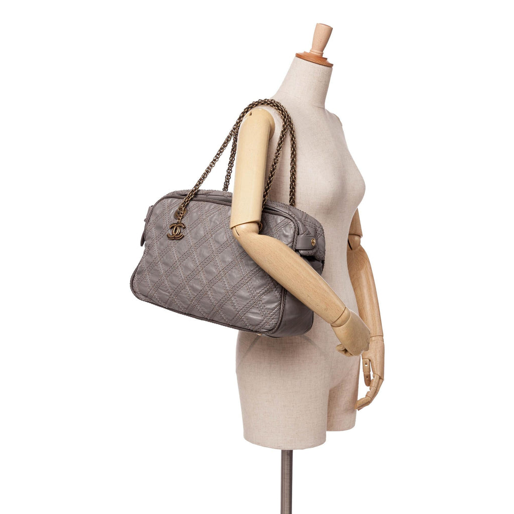 Chanel CC Quilted Calfskin Triptych Tote