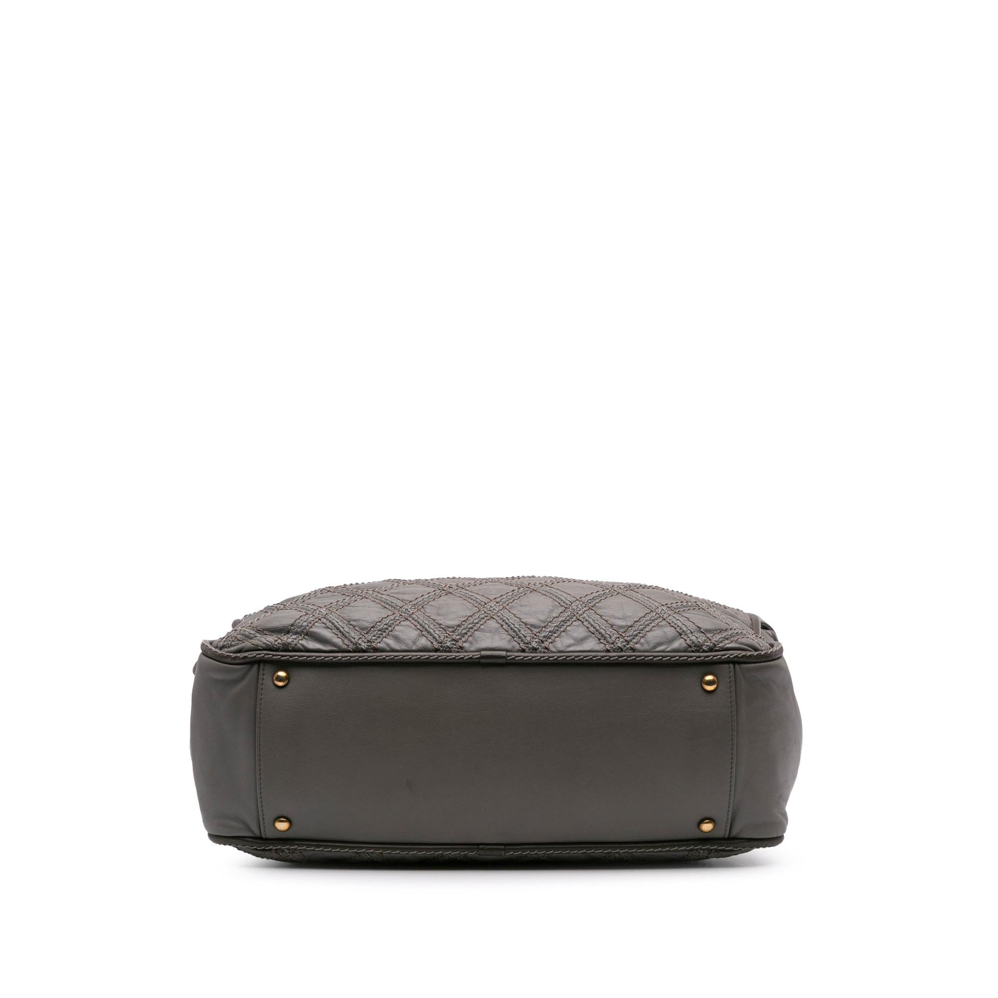 Chanel CC Quilted Calfskin Triptych Tote