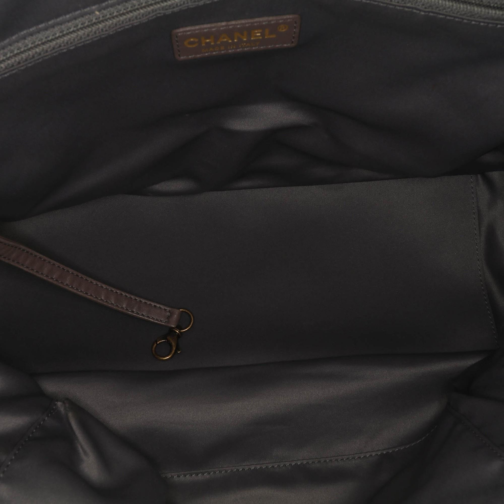 Chanel CC Quilted Calfskin Triptych Tote