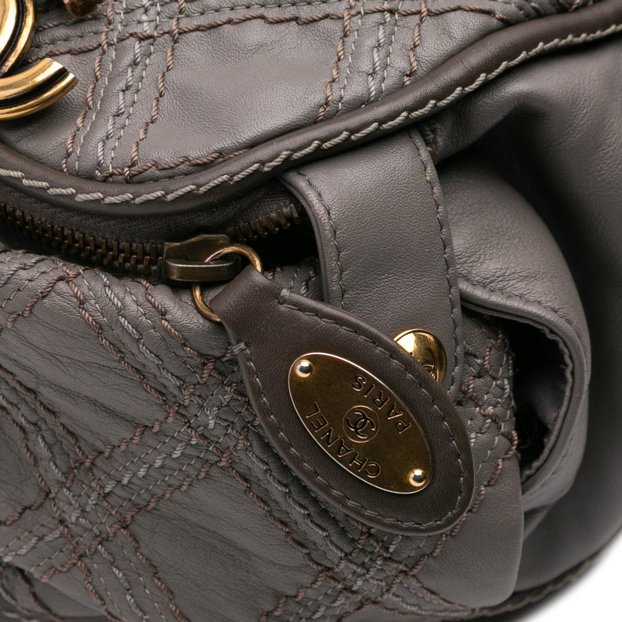 Chanel CC Quilted Calfskin Triptych Tote