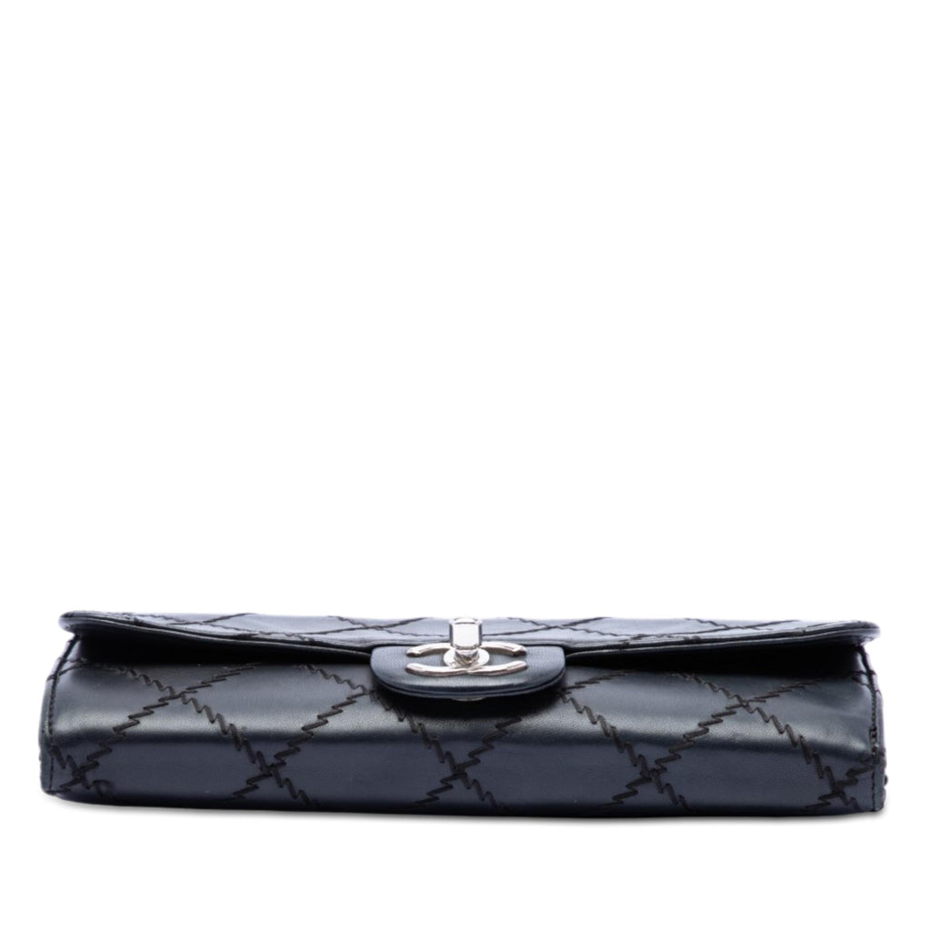 Chanel CC Quilted Calfskin Ultra Stitch Wallet On Chain