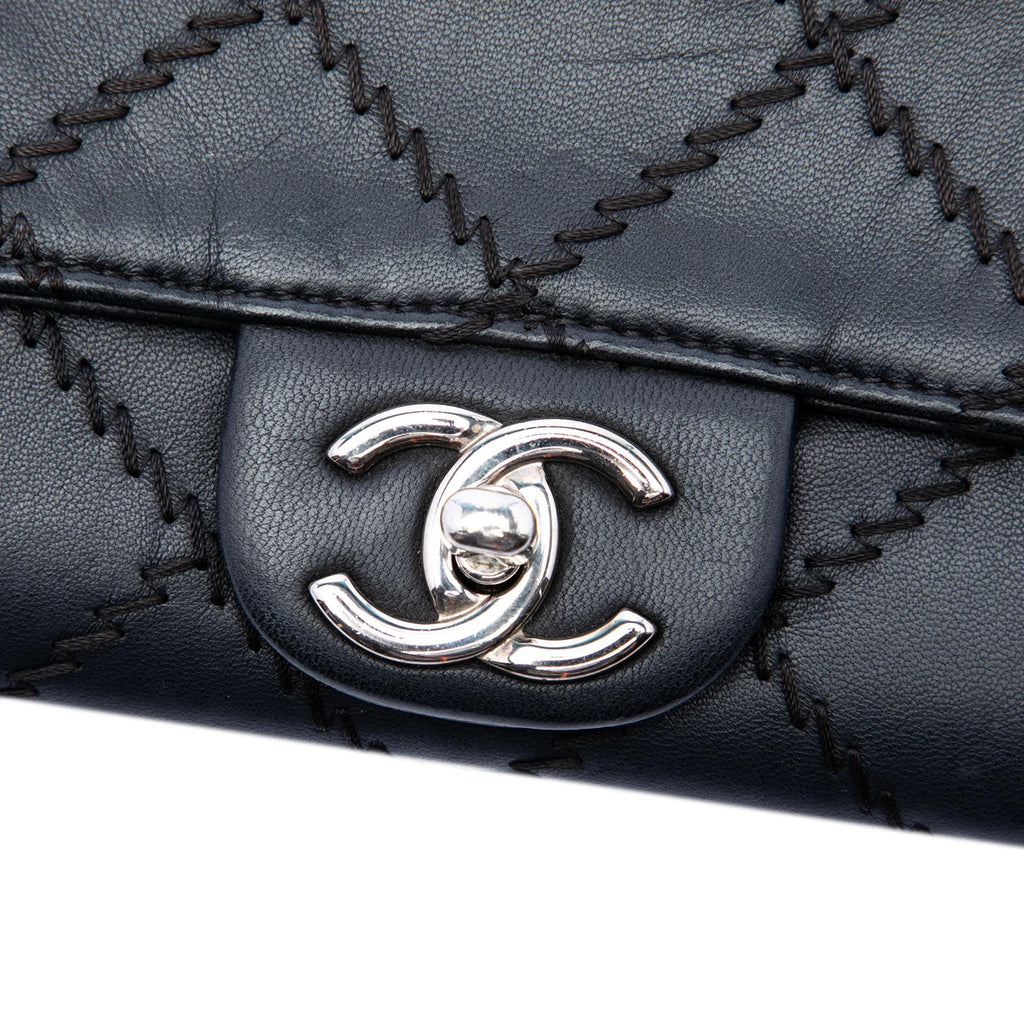 Chanel CC Quilted Calfskin Ultra Stitch Wallet On Chain