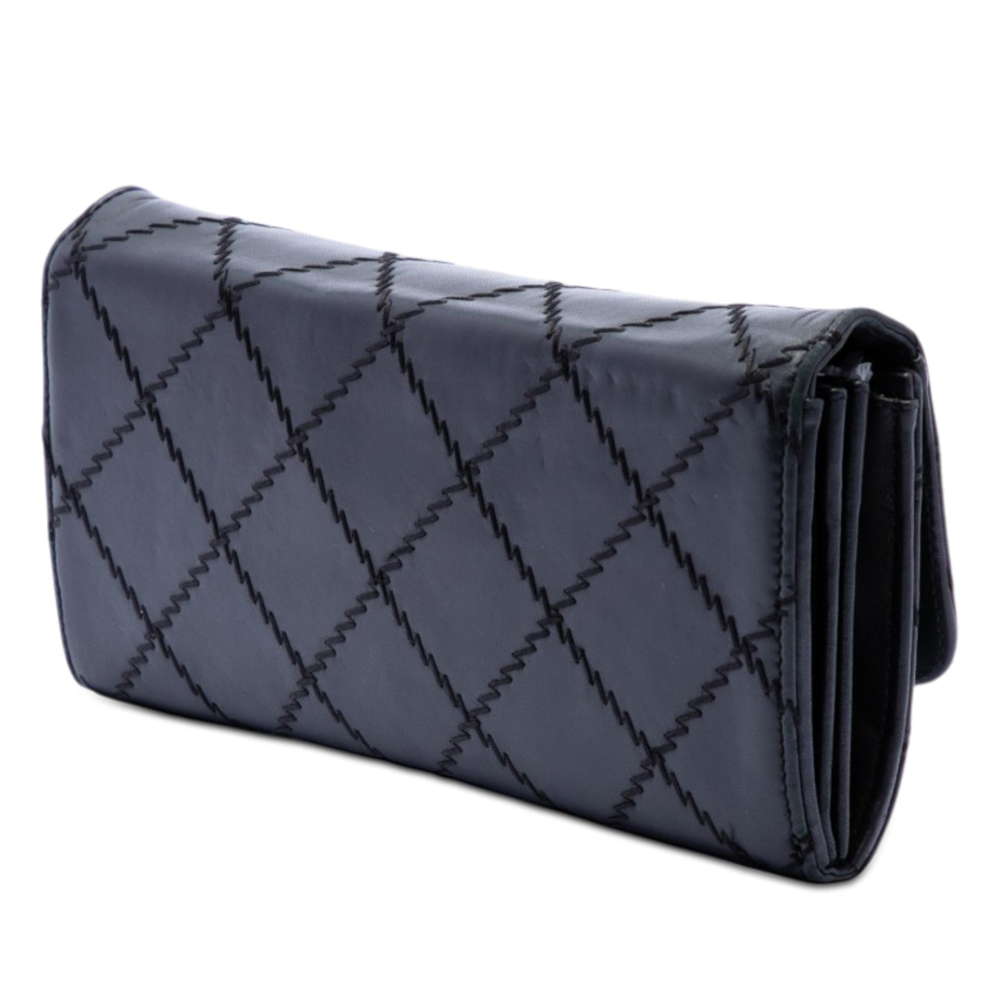 Chanel CC Quilted Calfskin Ultra Stitch Wallet On Chain