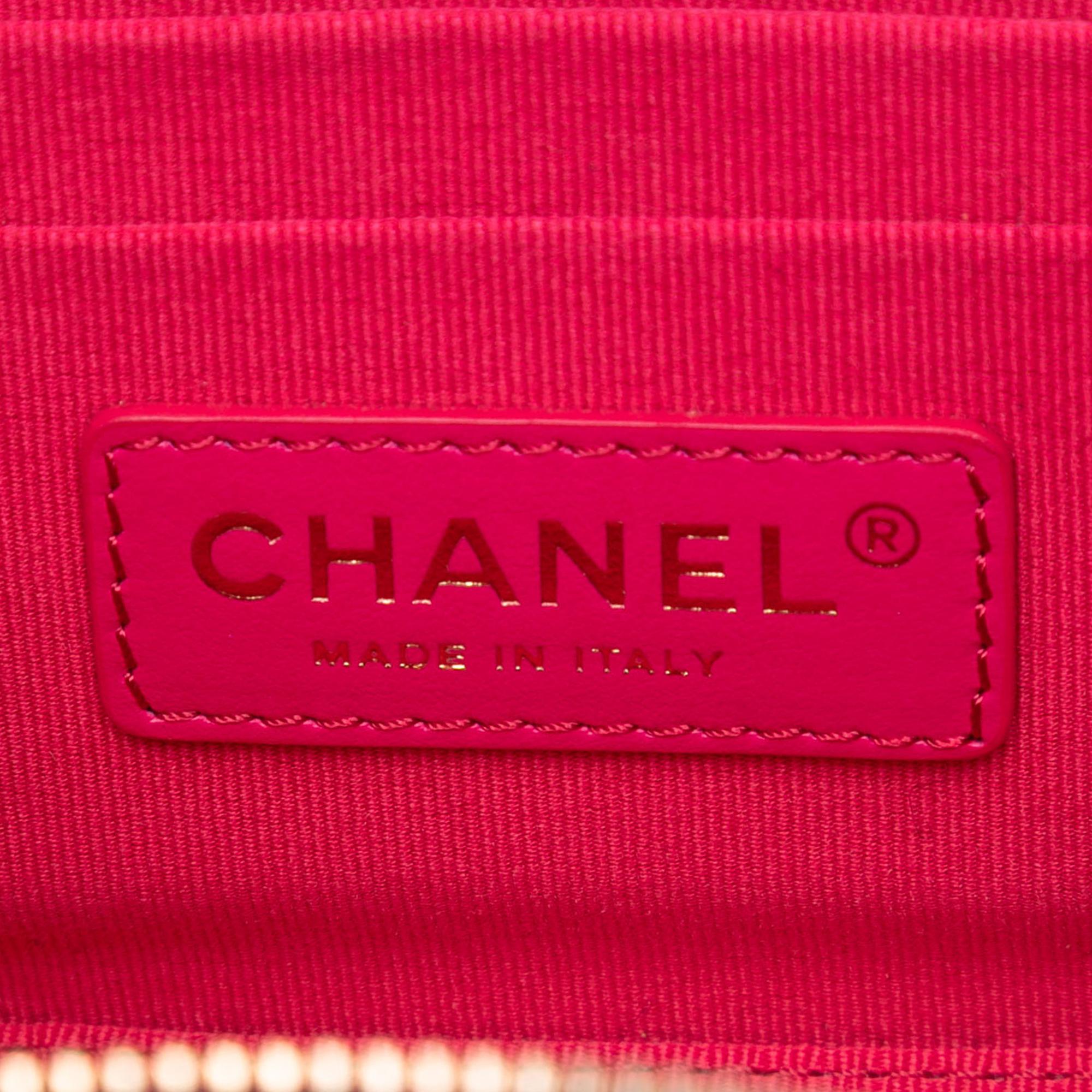 Chanel CC Quilted Calfskin Vanity Case with Chain