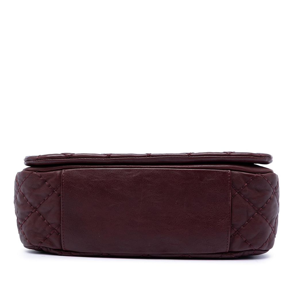 Chanel CC Quilted Calfskin Wild Stitch Full Flap