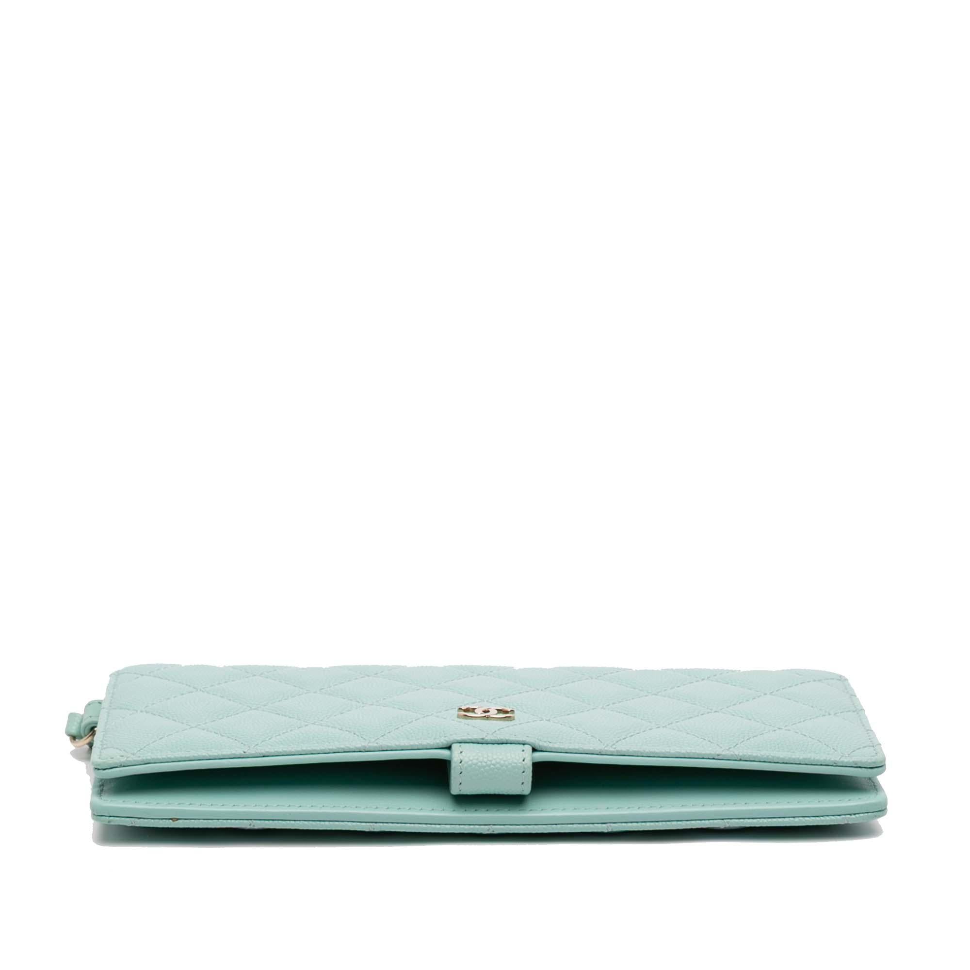 Chanel CC Quilted Caviar Bifold Long Wallet
