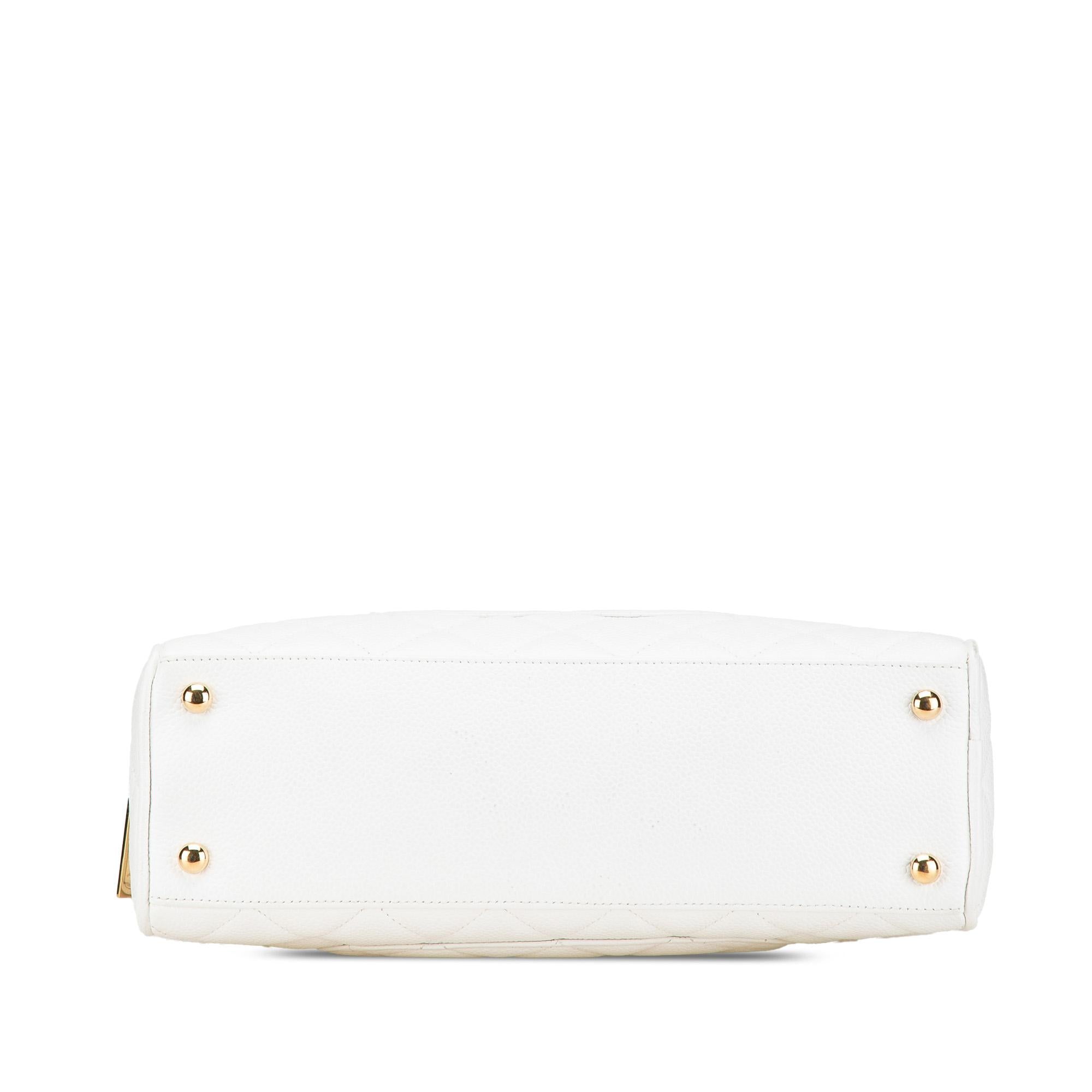 Chanel CC Quilted Caviar Bowling Bag