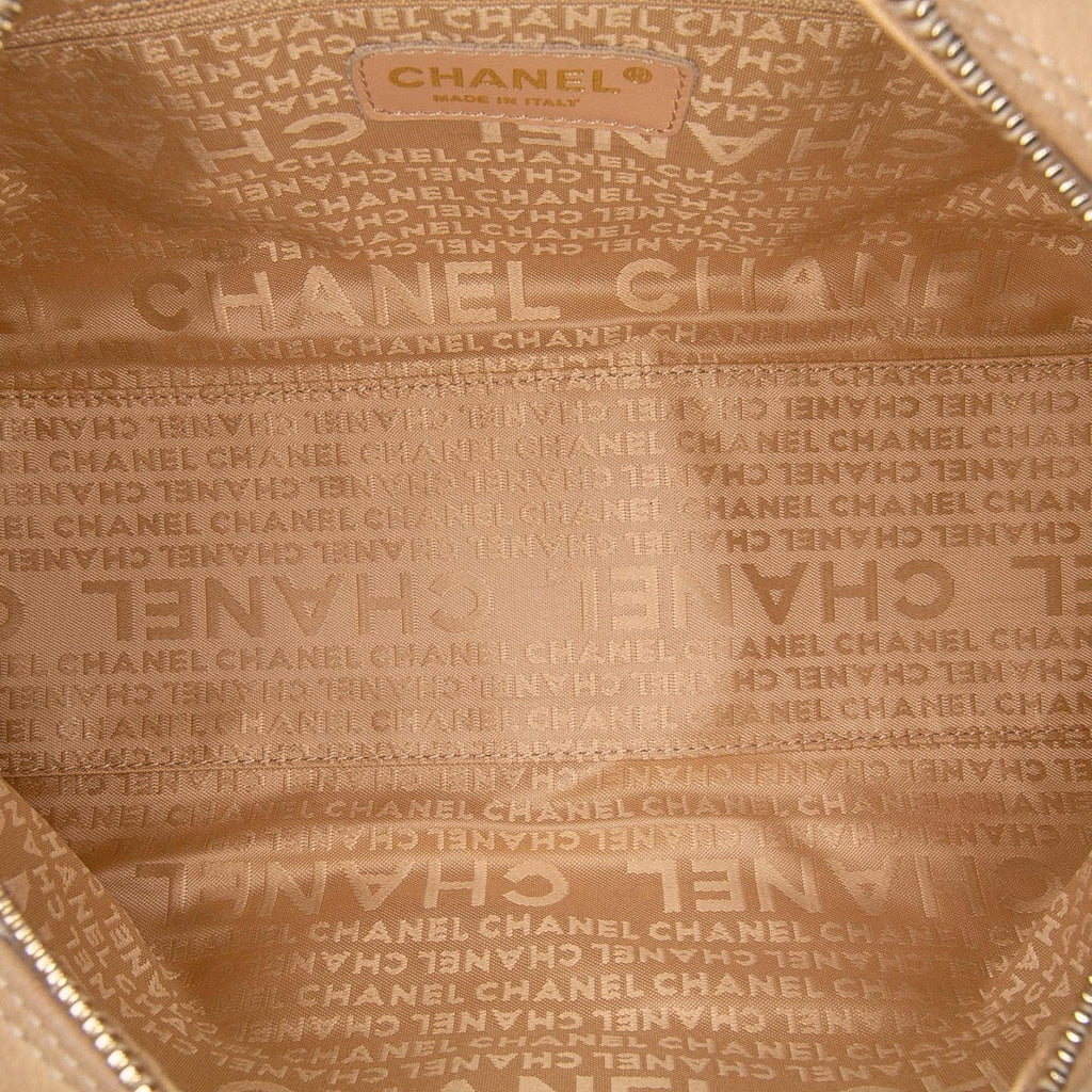 Chanel CC Quilted Caviar Bowling Bag