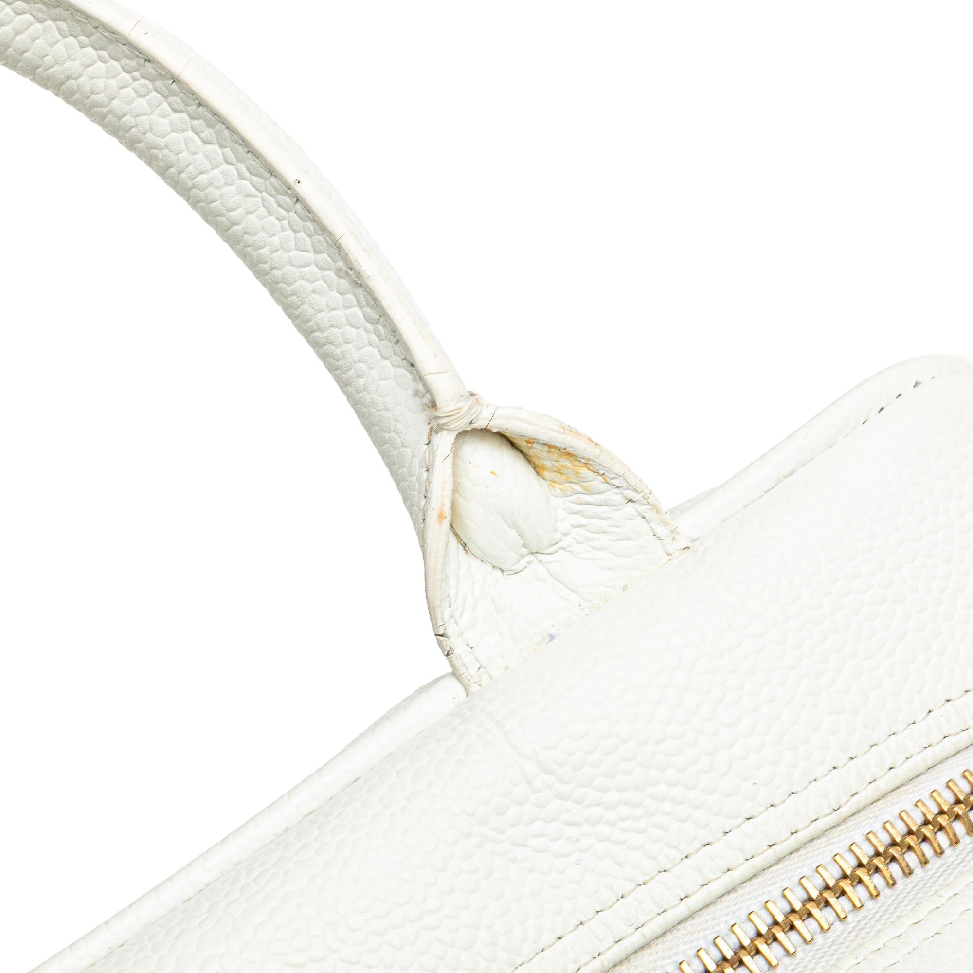 Chanel CC Quilted Caviar Bowling Bag