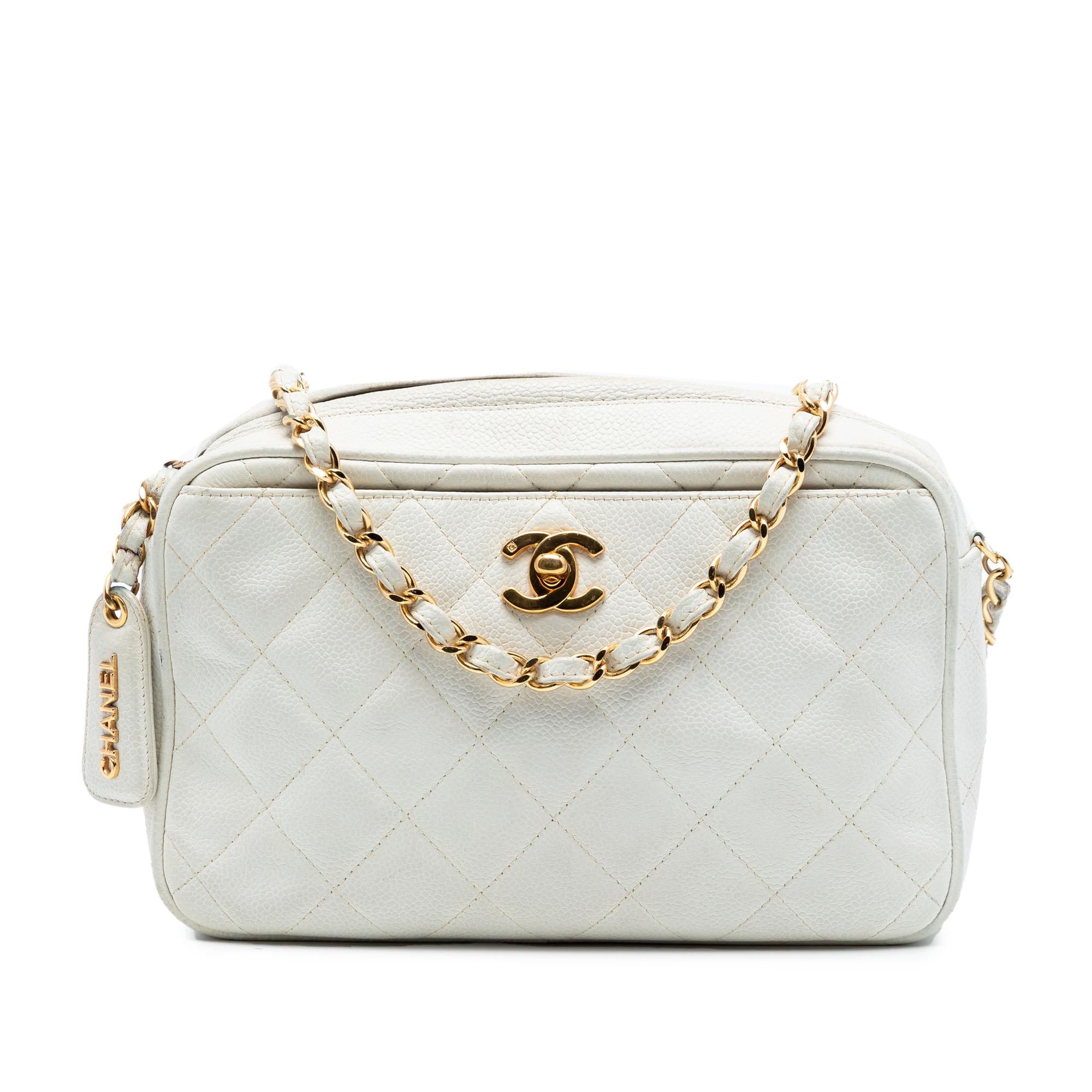 Chanel CC Quilted Caviar Camera Bag