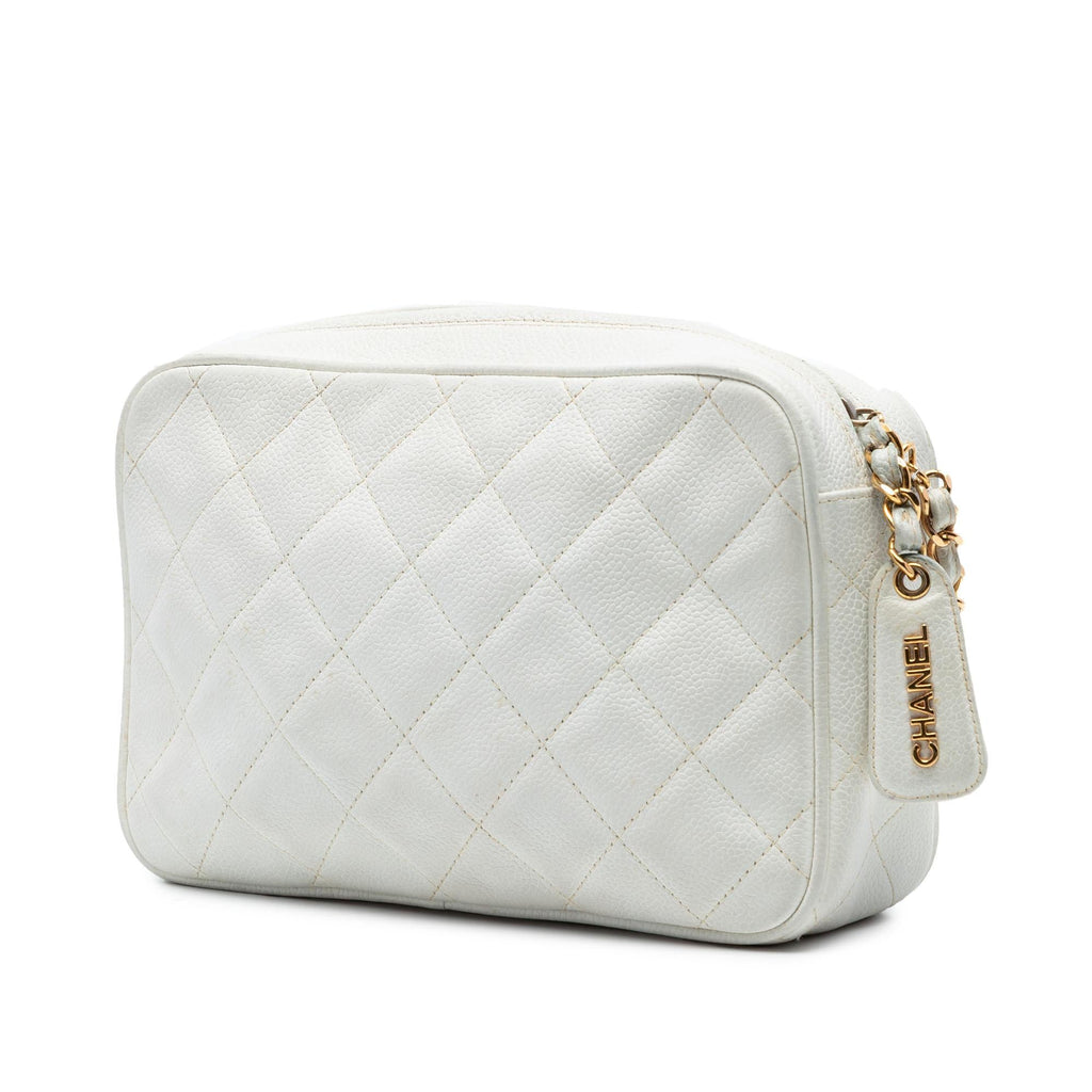 Chanel CC Quilted Caviar Camera Bag