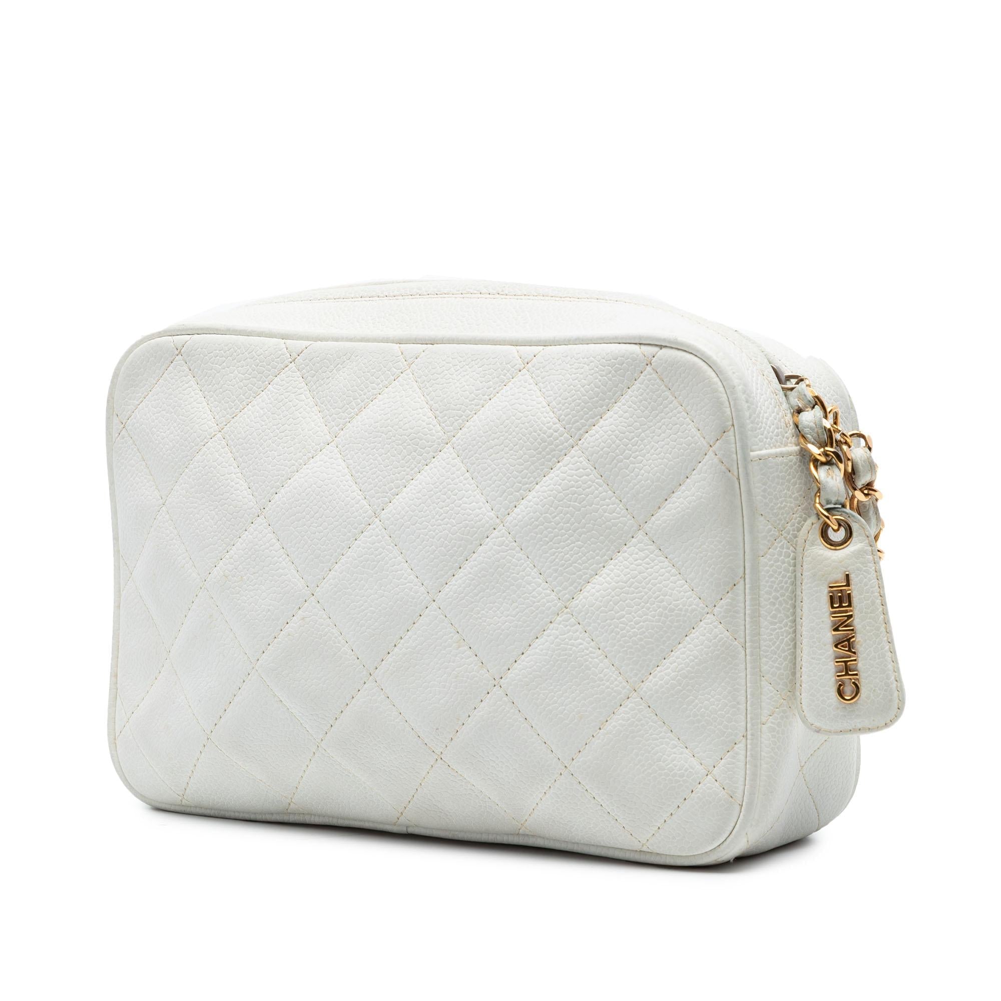 Chanel CC Quilted Caviar Camera Bag