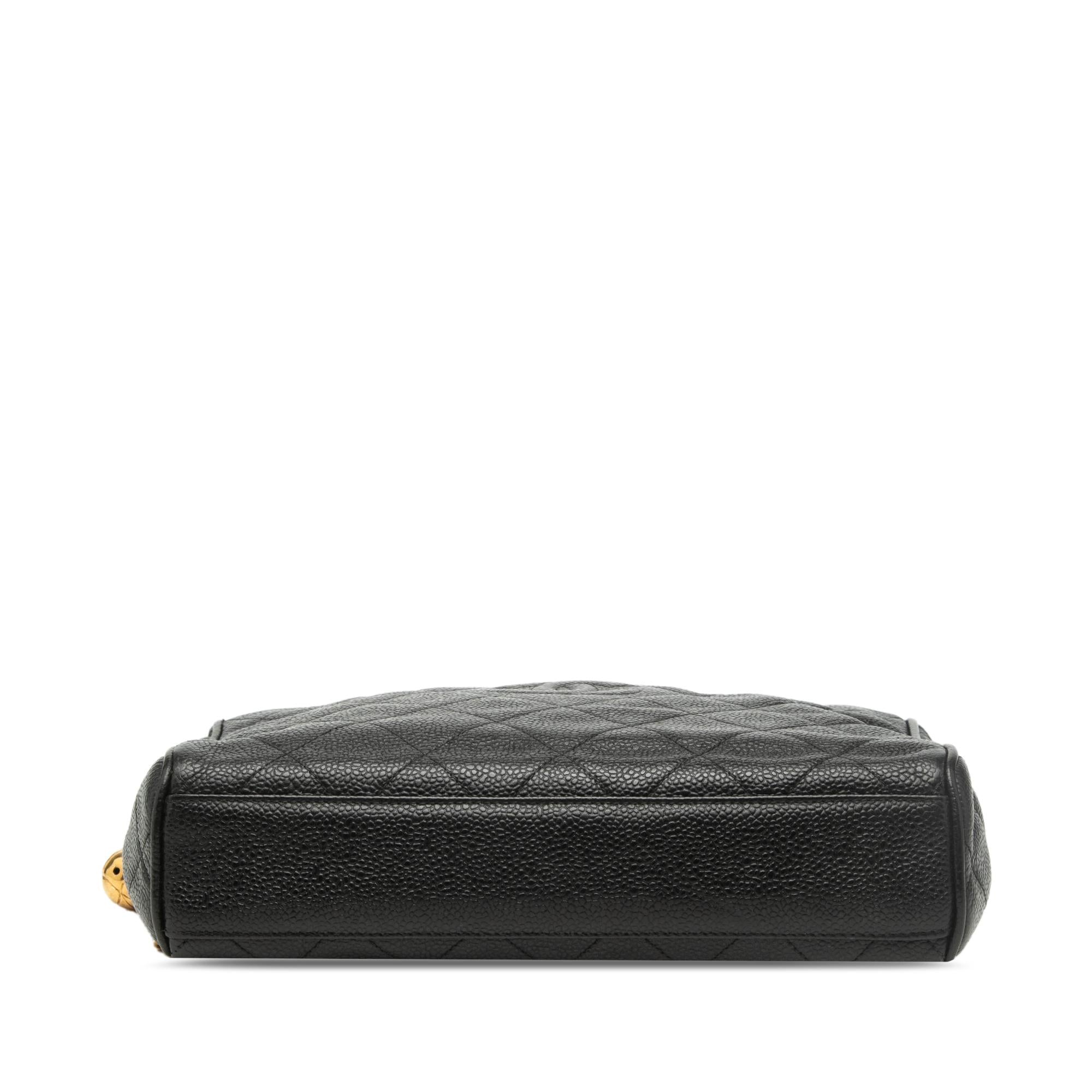 Chanel CC Quilted Caviar Chain Camera Bag