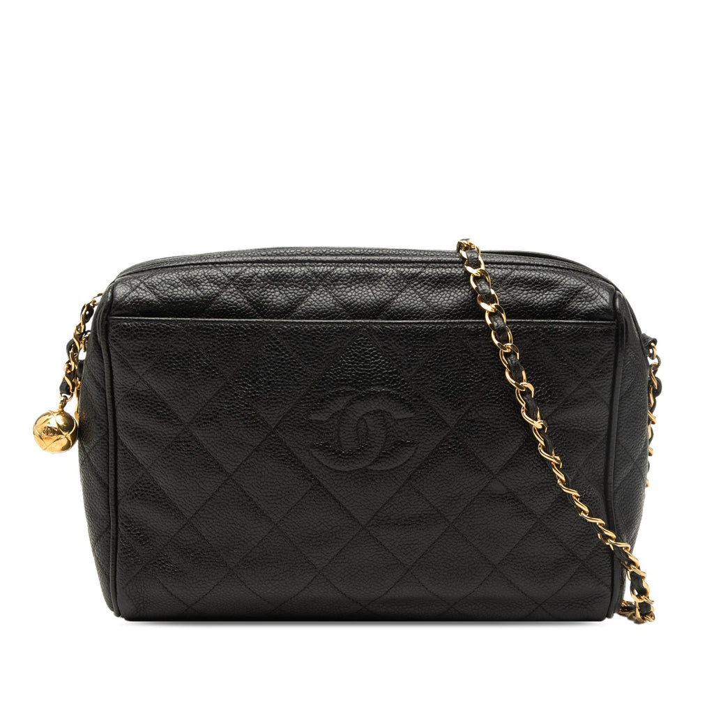 Chanel CC Quilted Caviar Chain Camera Bag