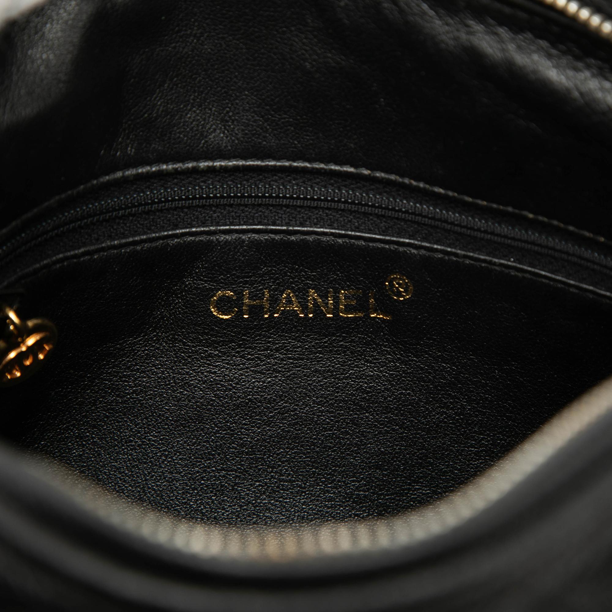 Chanel CC Quilted Caviar Chain Camera Bag