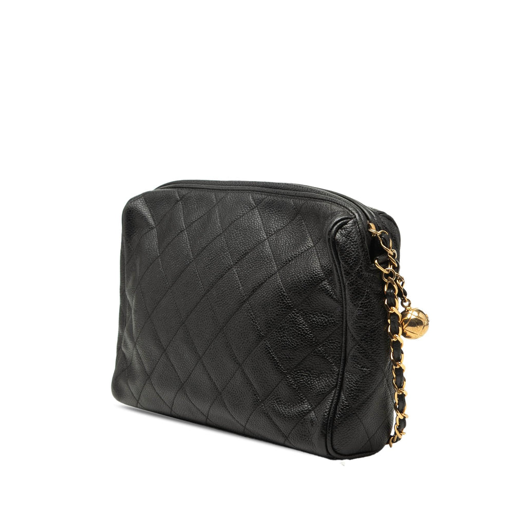 Chanel CC Quilted Caviar Chain Camera Bag