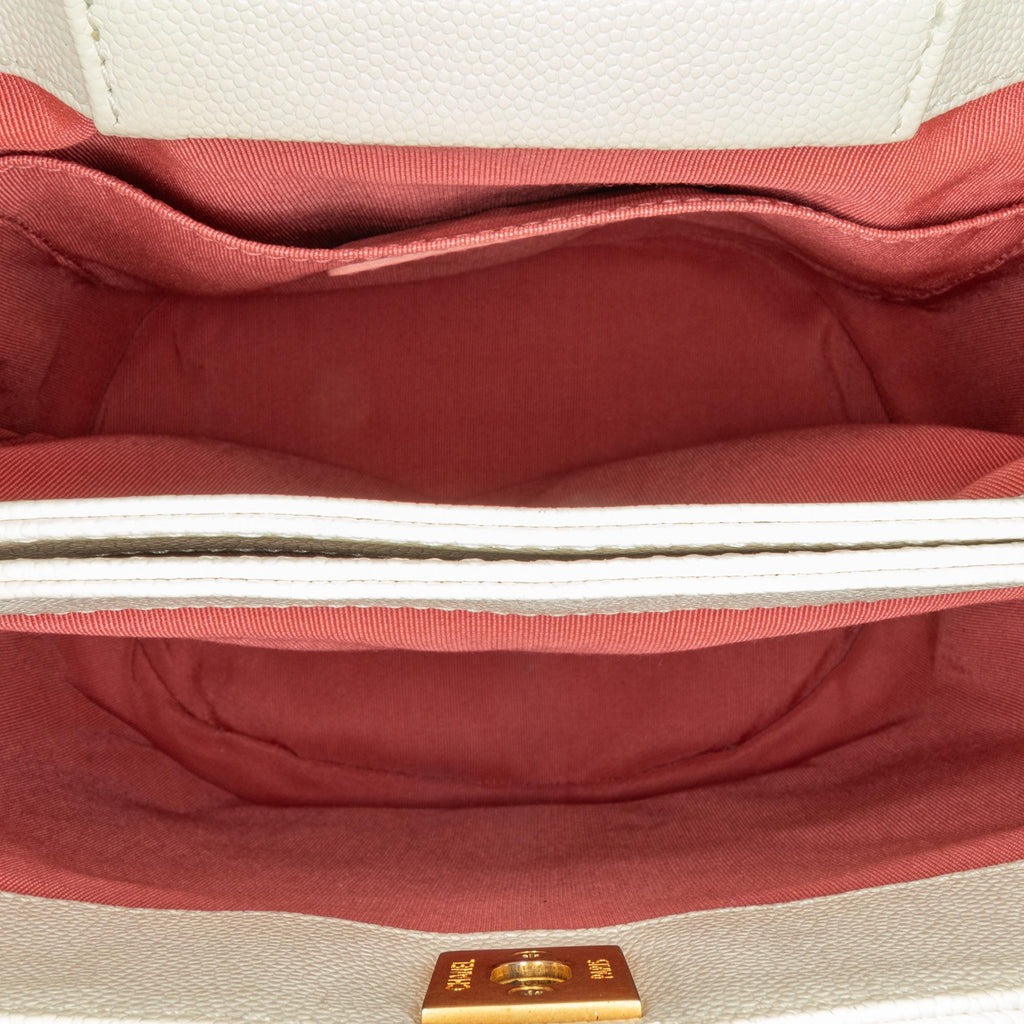 Chanel CC Quilted Caviar Chain Scarf Handle Bucket Bag (SHG-AuAIp1)