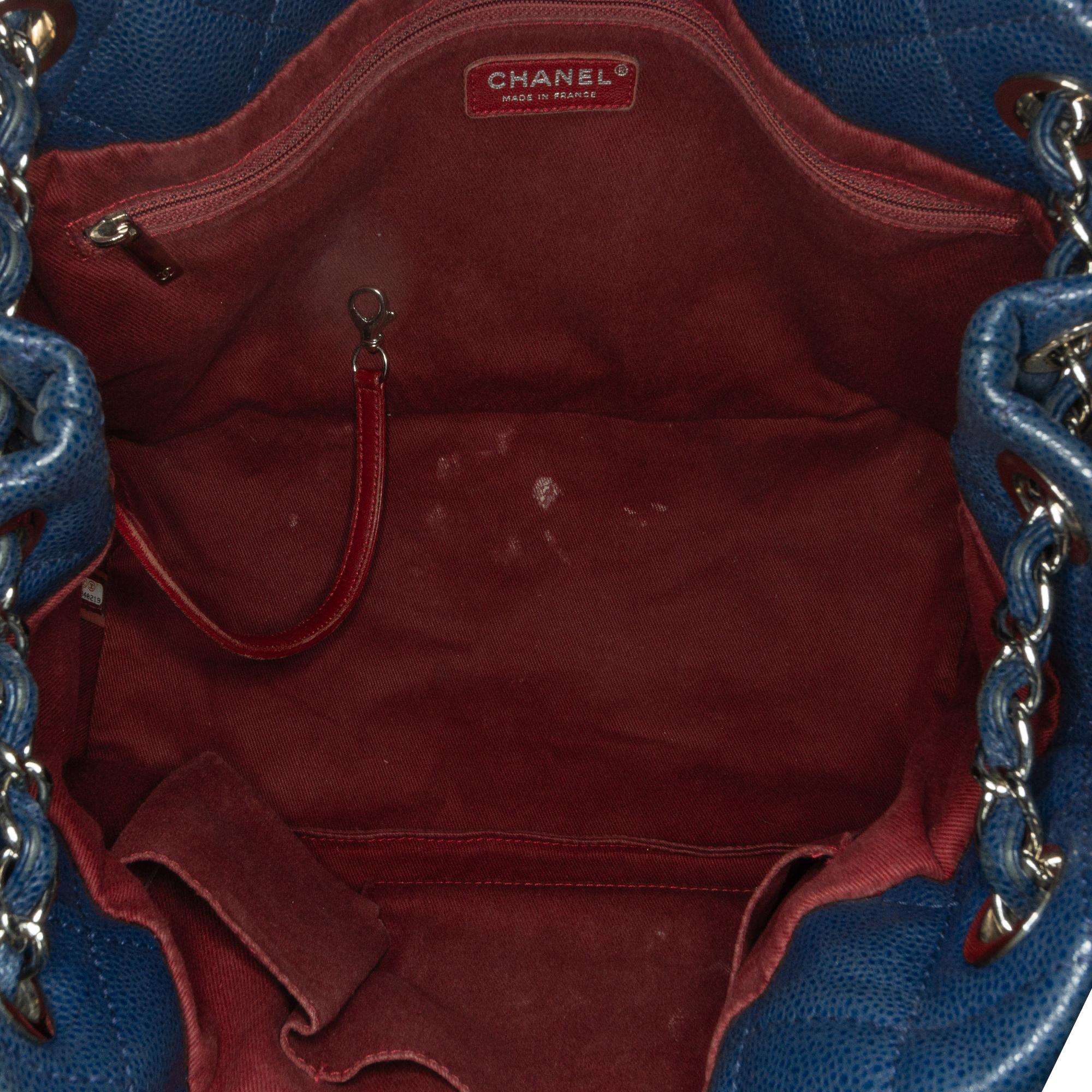 Chanel CC Quilted Caviar Chain Tote (SHG-z1vtYP)