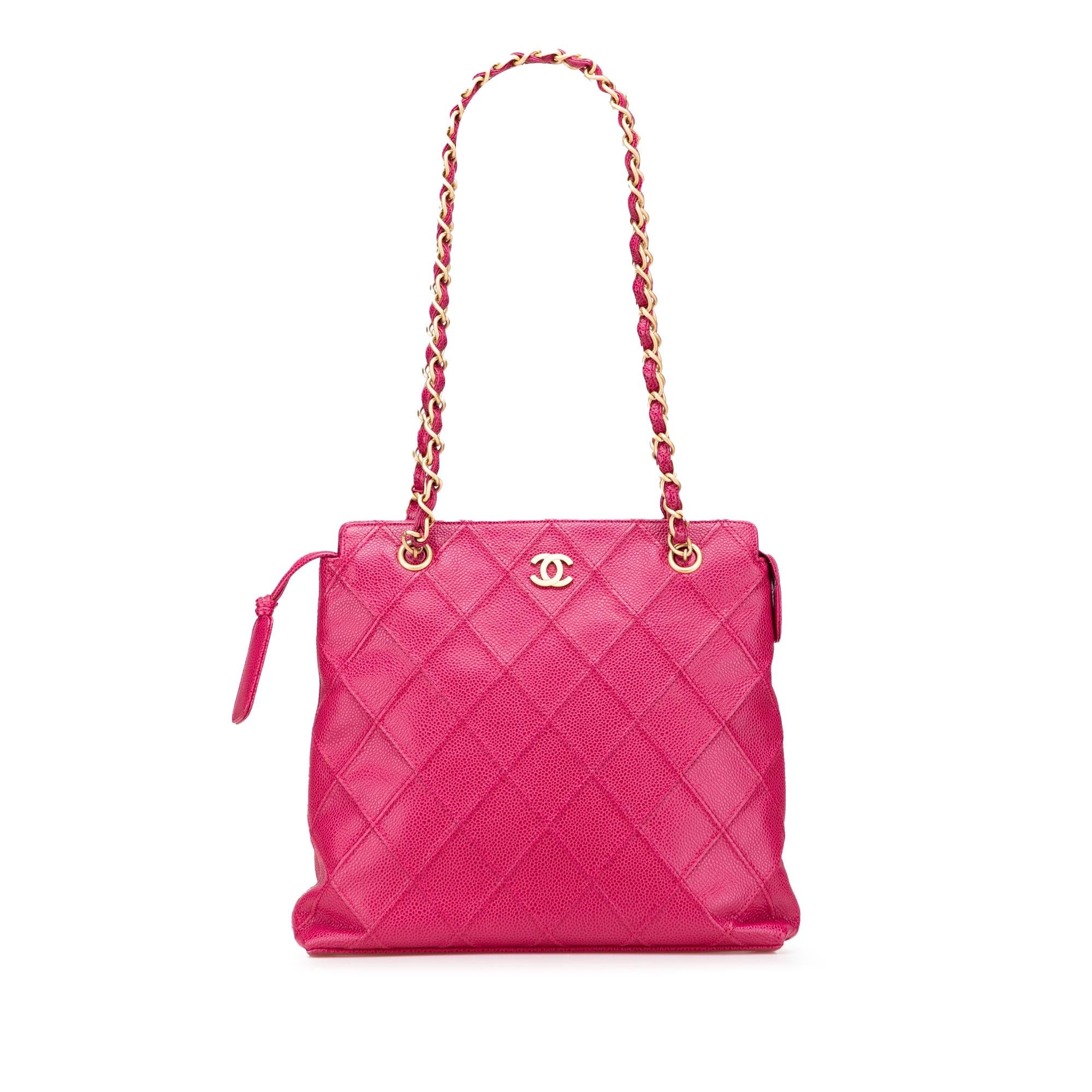 Chanel CC Quilted Caviar Chain Tote
