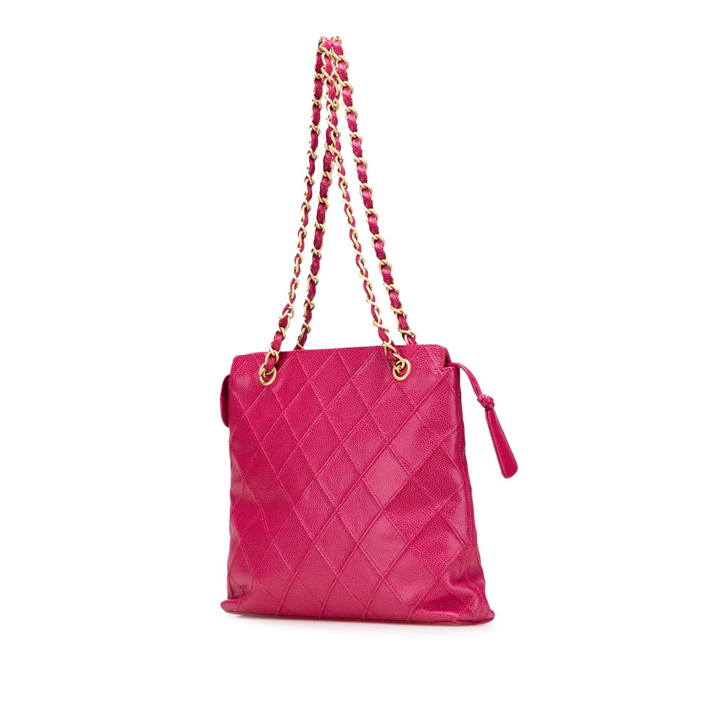 Chanel CC Quilted Caviar Chain Tote