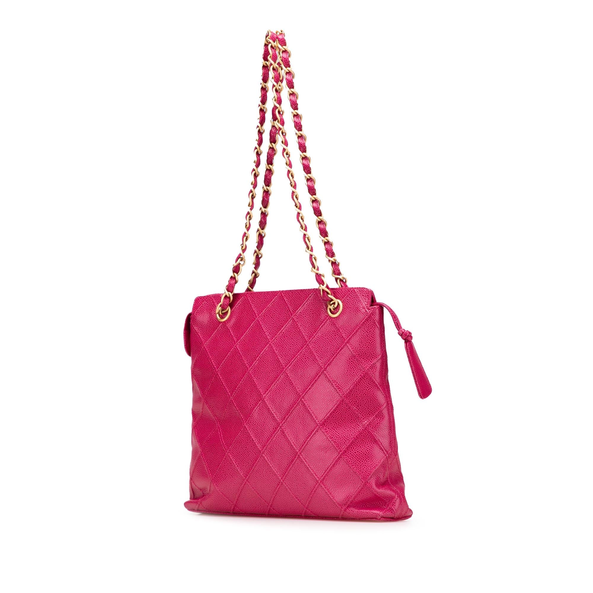 Chanel CC Quilted Caviar Chain Tote