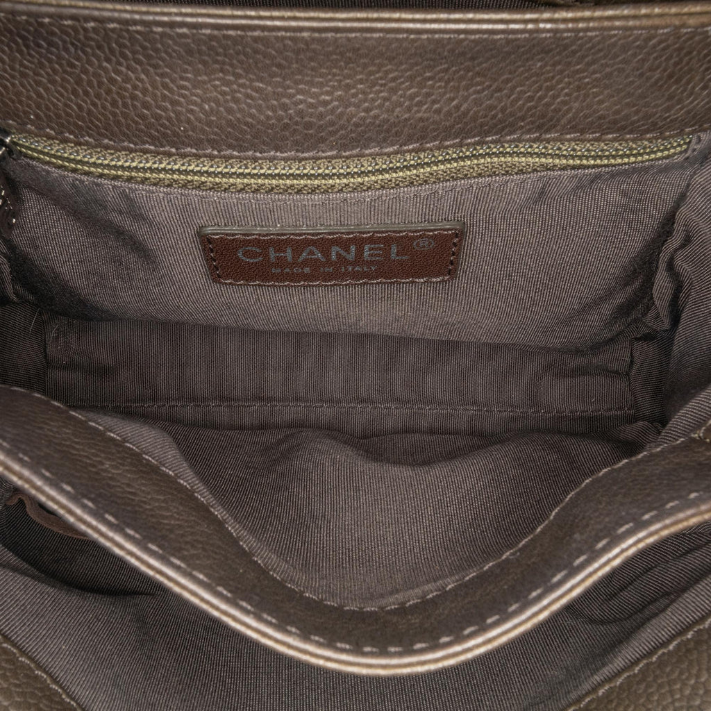 Chanel CC Quilted Caviar Crossbody