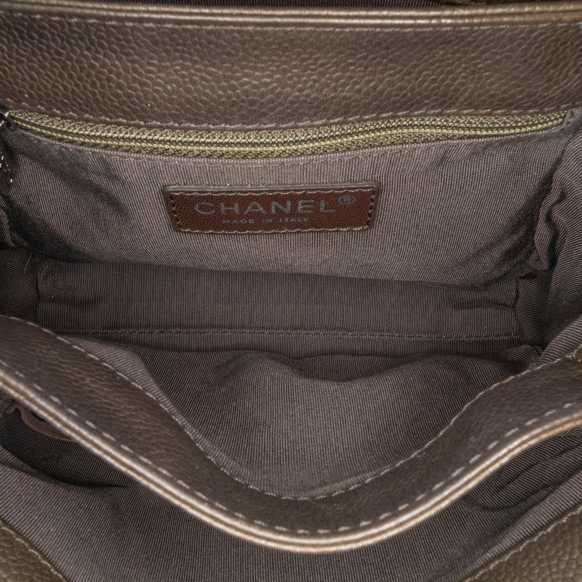 Chanel CC Quilted Caviar Crossbody