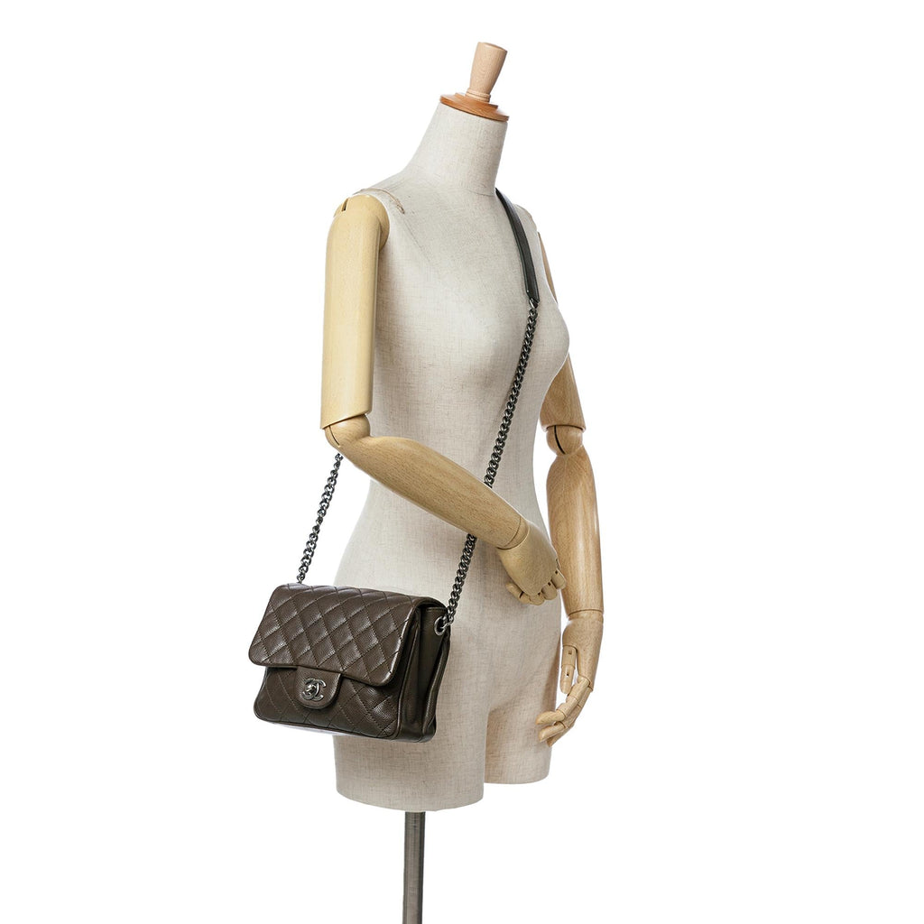 Chanel CC Quilted Caviar Crossbody