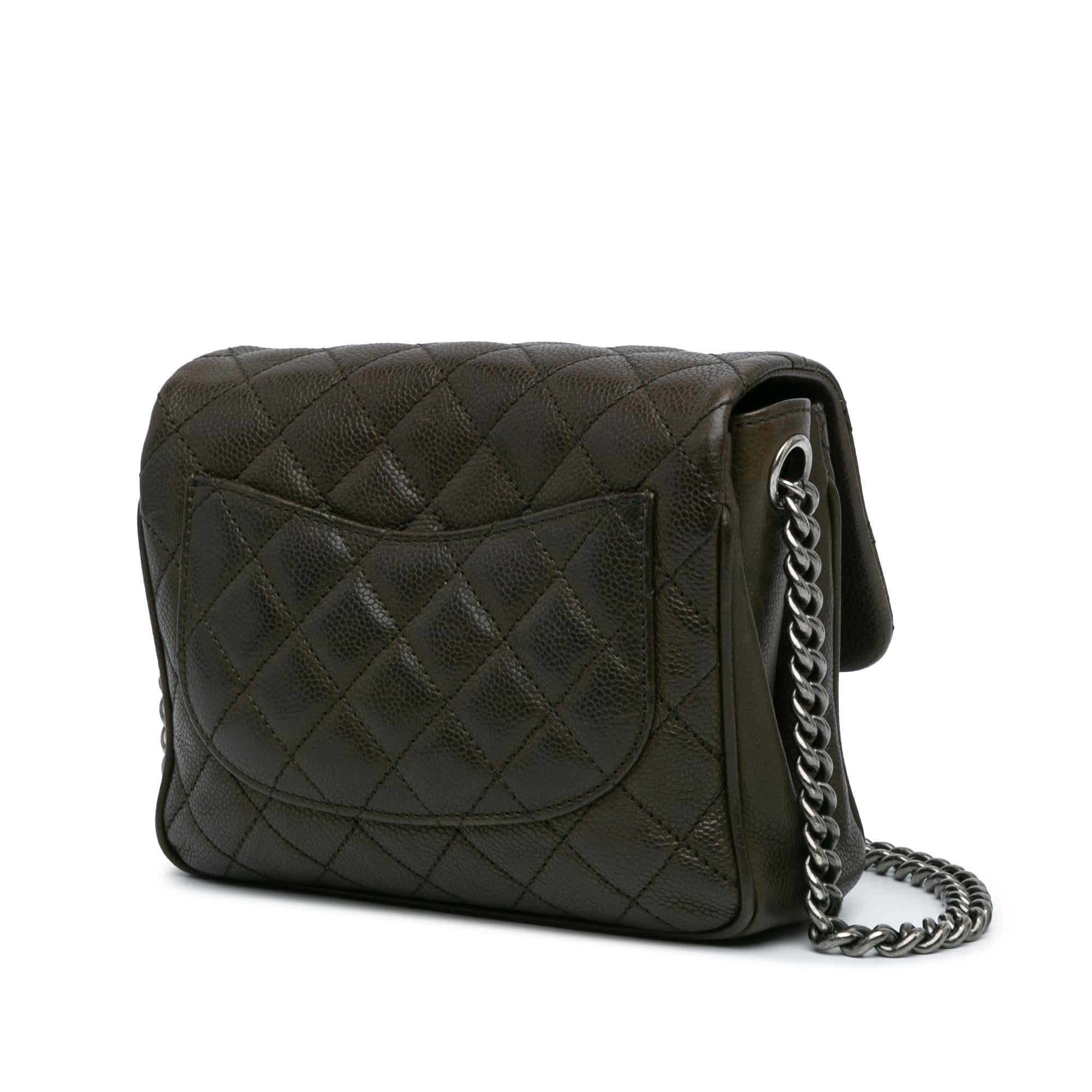 Chanel CC Quilted Caviar Crossbody