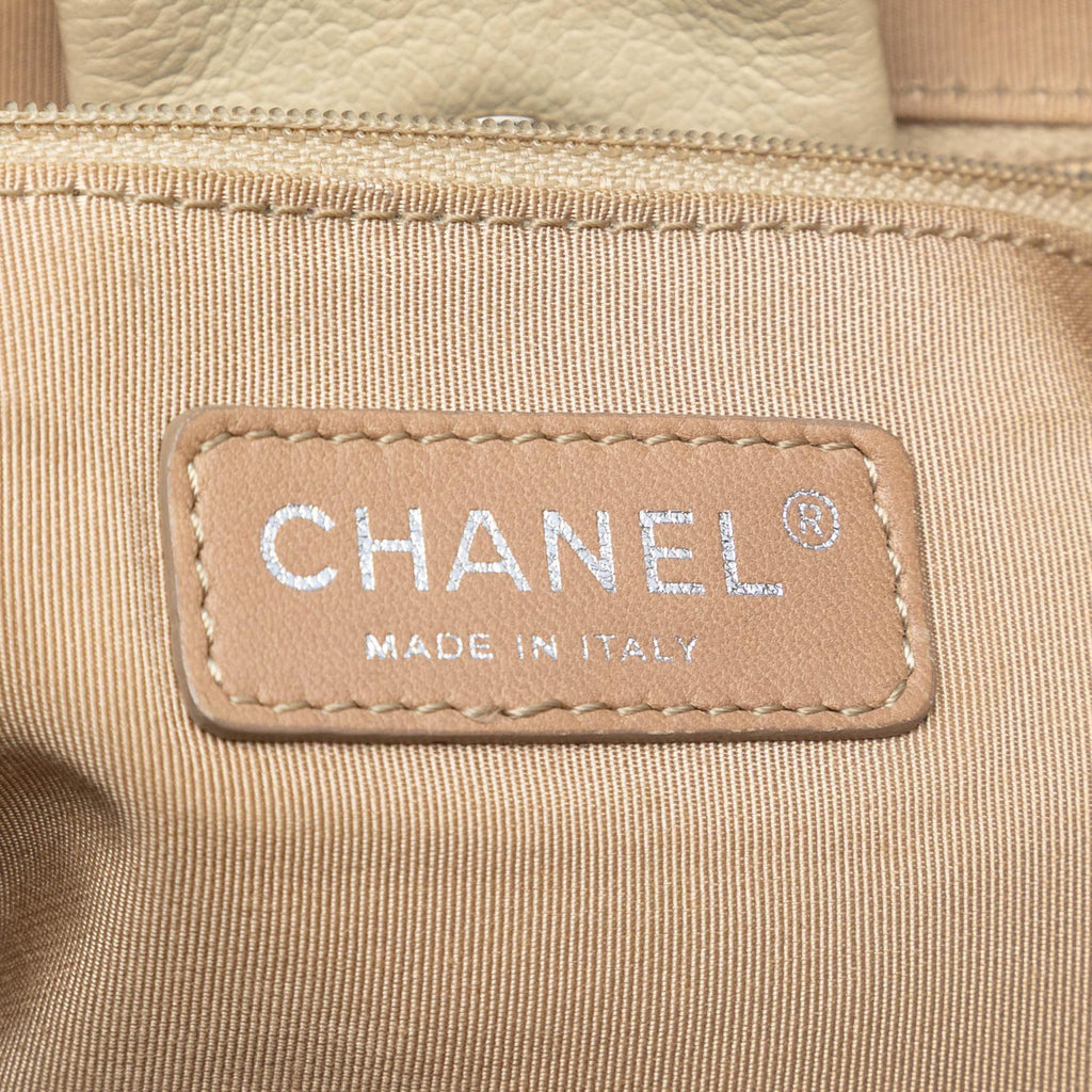 Chanel CC Quilted Caviar Expandable Tote