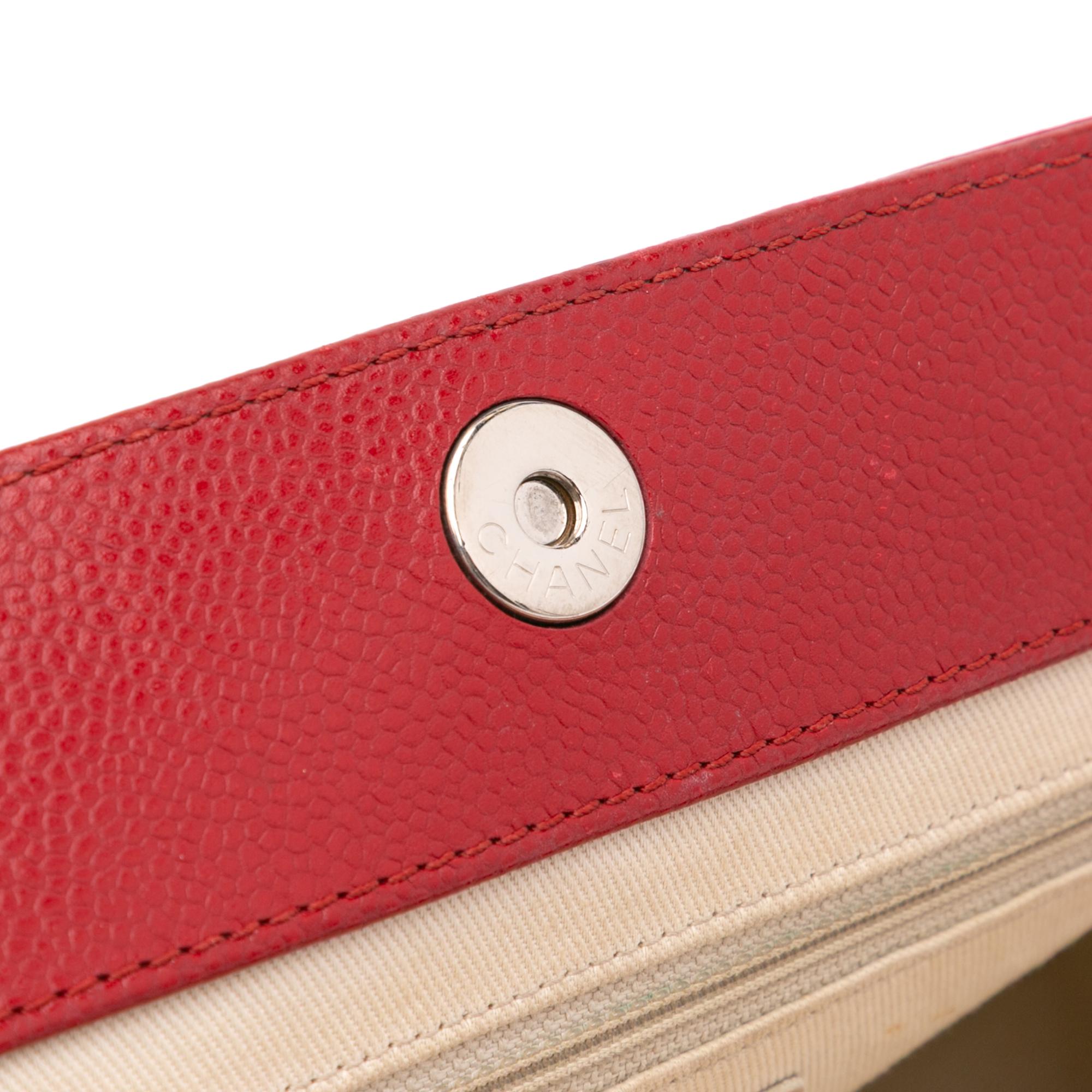 Chanel CC Quilted Caviar Frame Shopping Tote