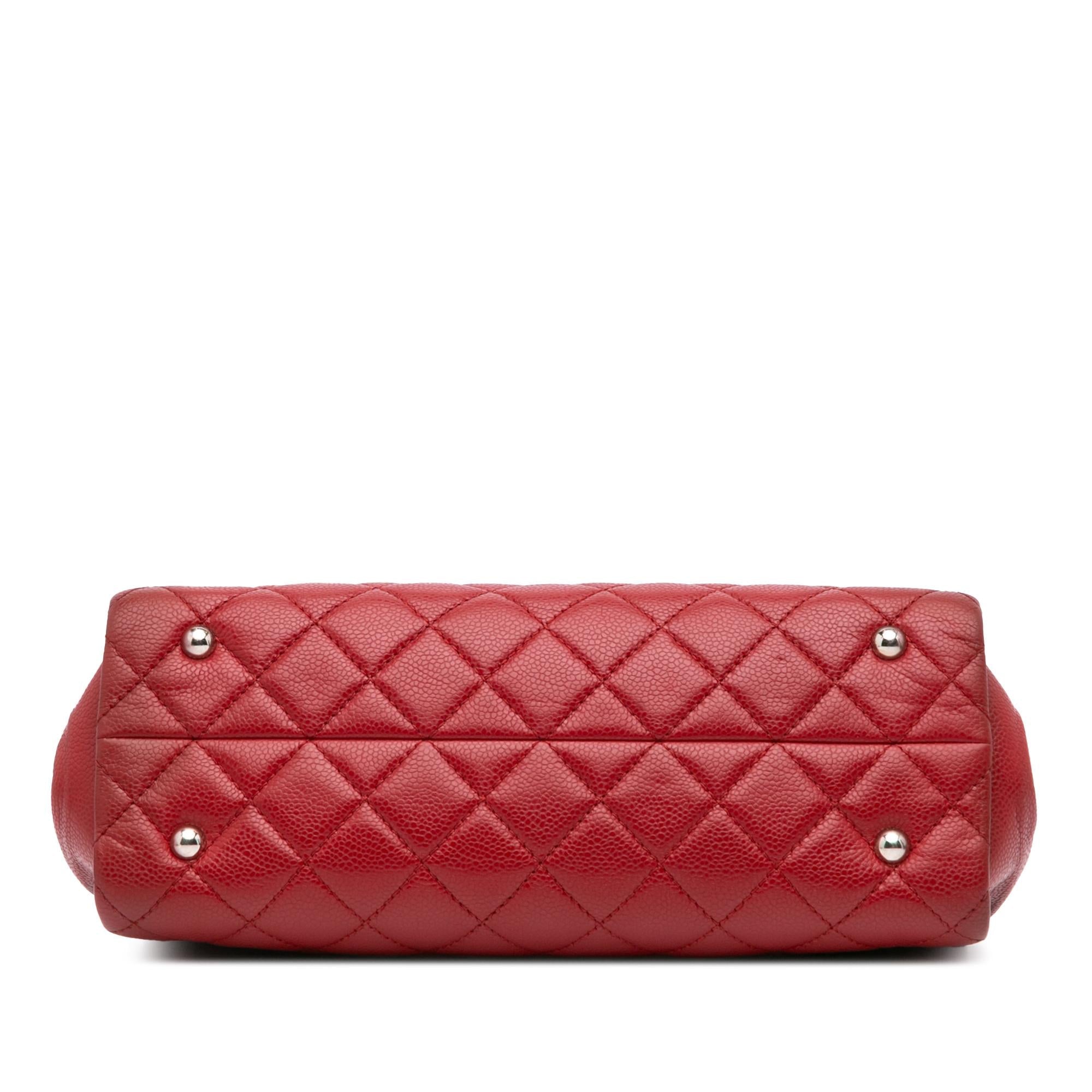 Chanel CC Quilted Caviar Frame Shopping Tote