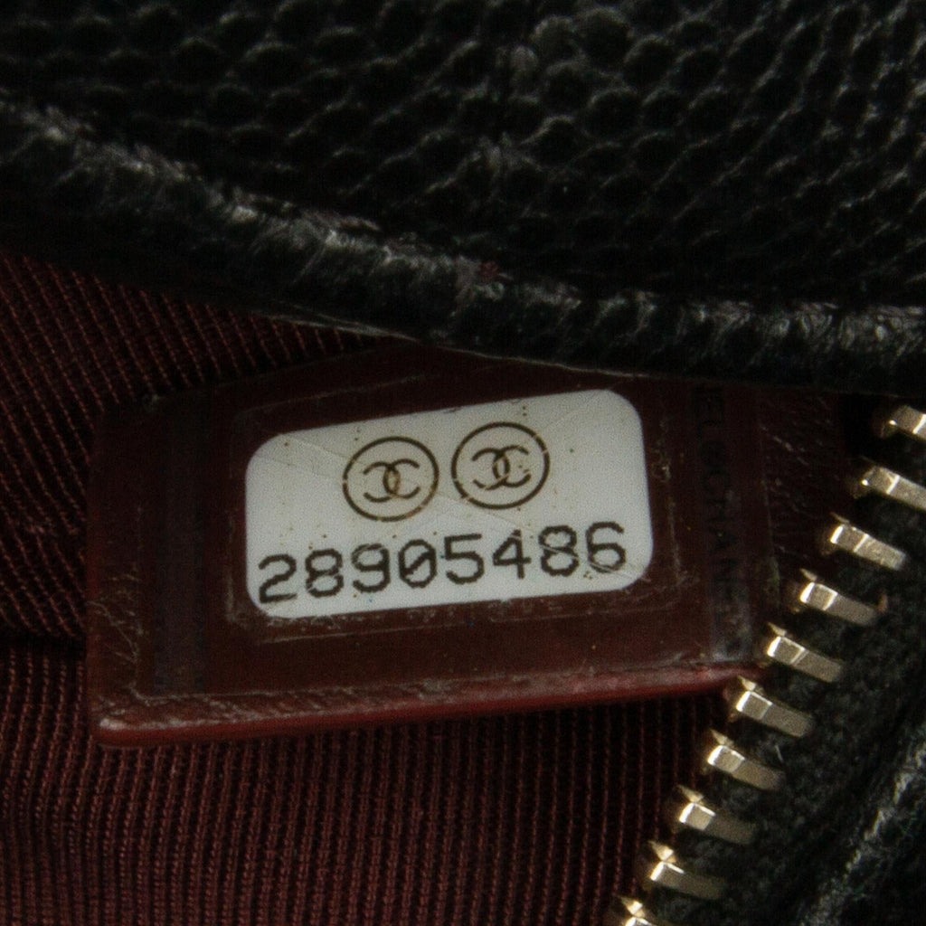 Chanel CC Quilted Caviar Round Clutch With Chain (SHG-Uqg8kK)