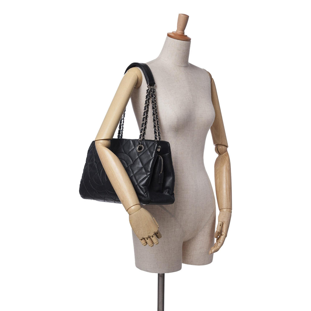 Chanel CC Quilted Caviar Soft Tote