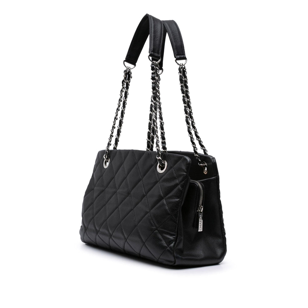 Chanel CC Quilted Caviar Soft Tote