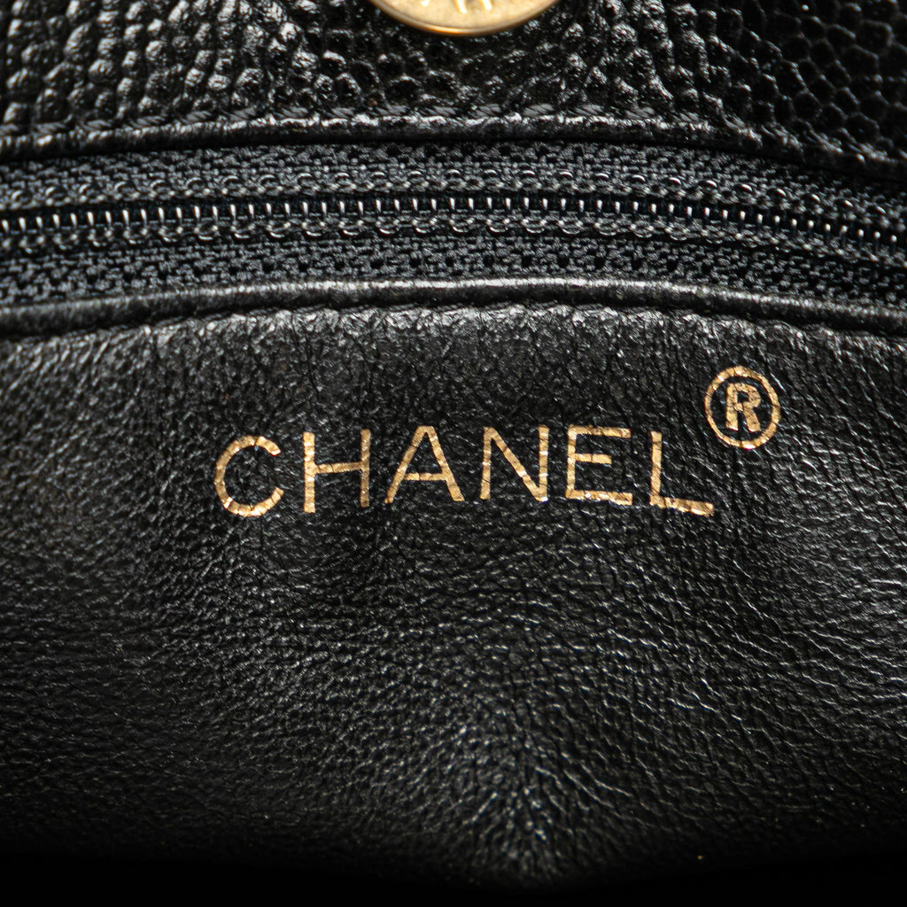 Chanel CC Quilted Caviar Tortoise Chain Tote