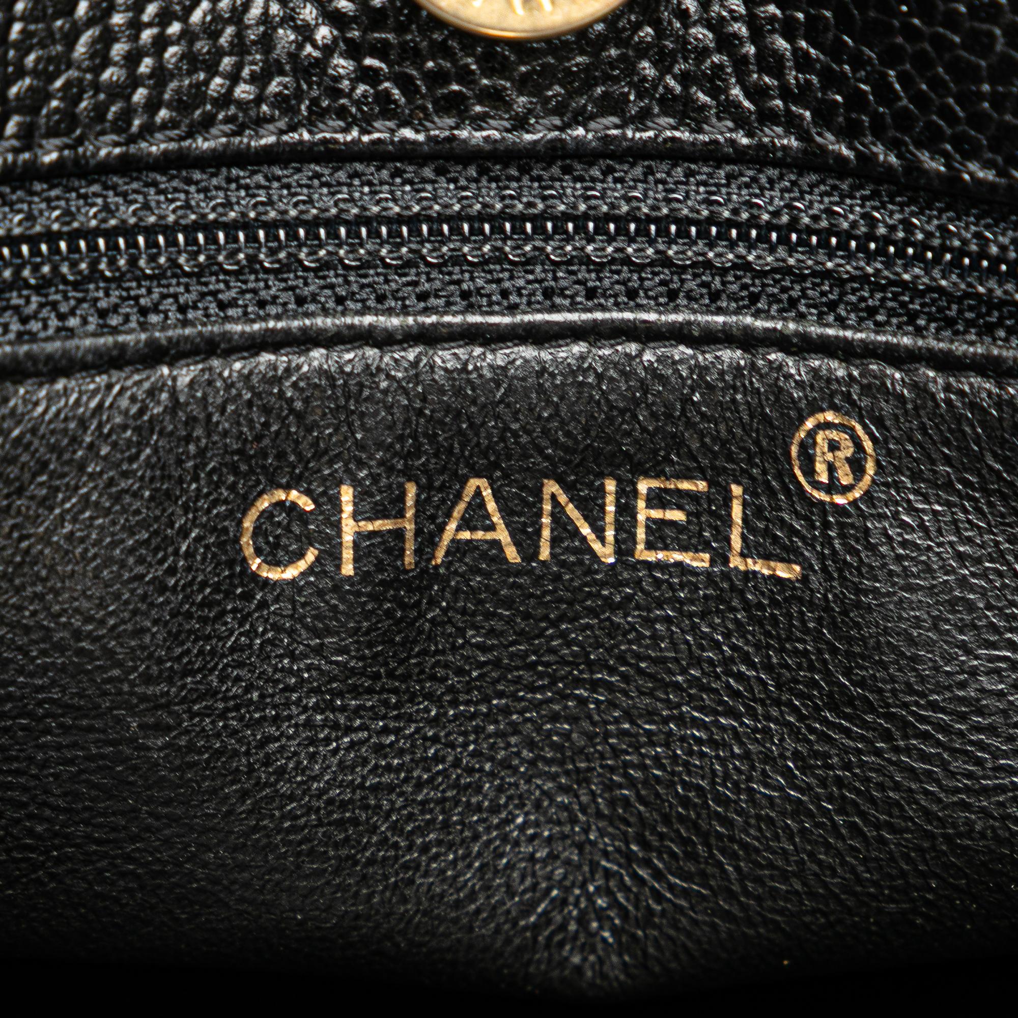 Chanel CC Quilted Caviar Tortoise Chain Tote