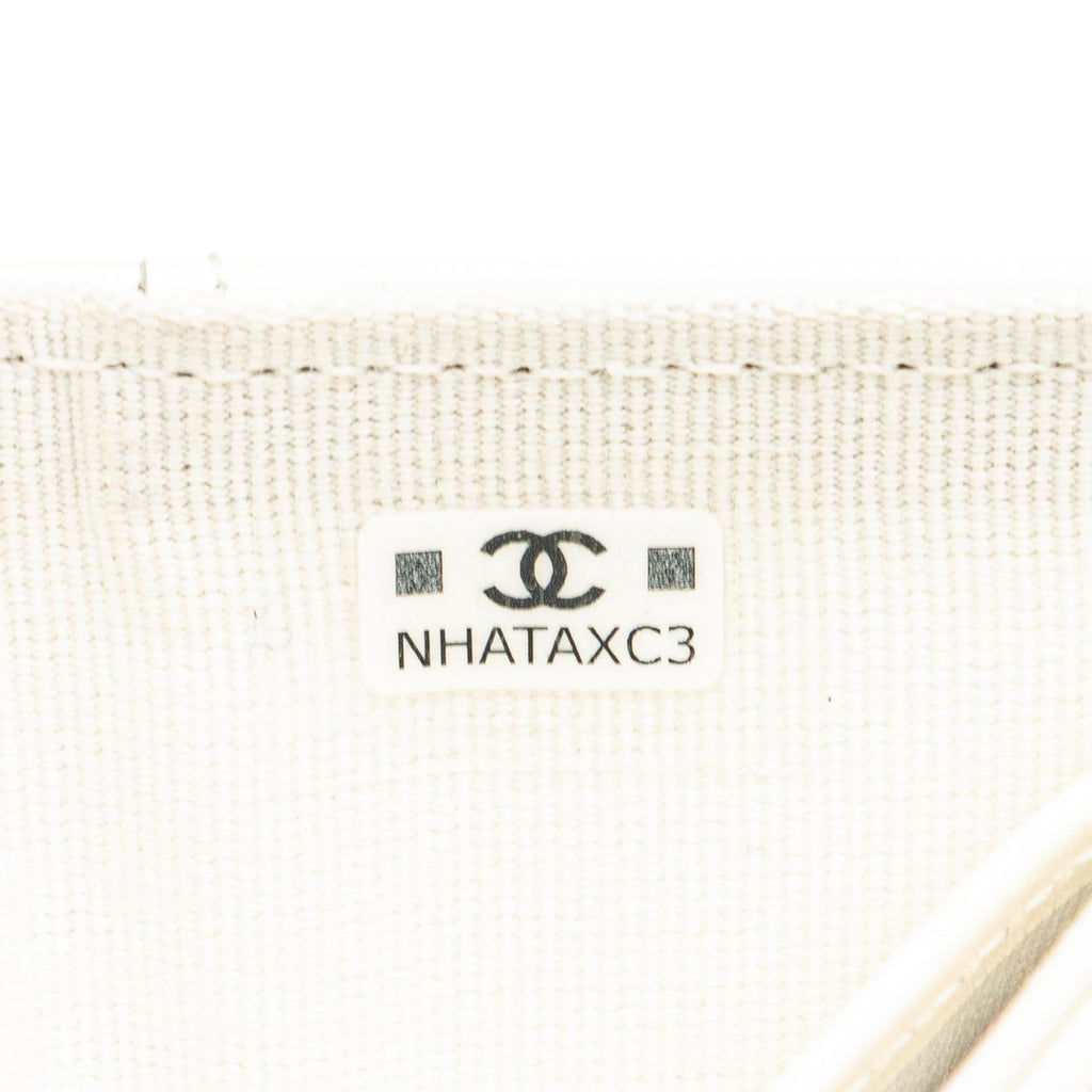 Chanel CC Quilted Caviar Trifold Flap Wallet