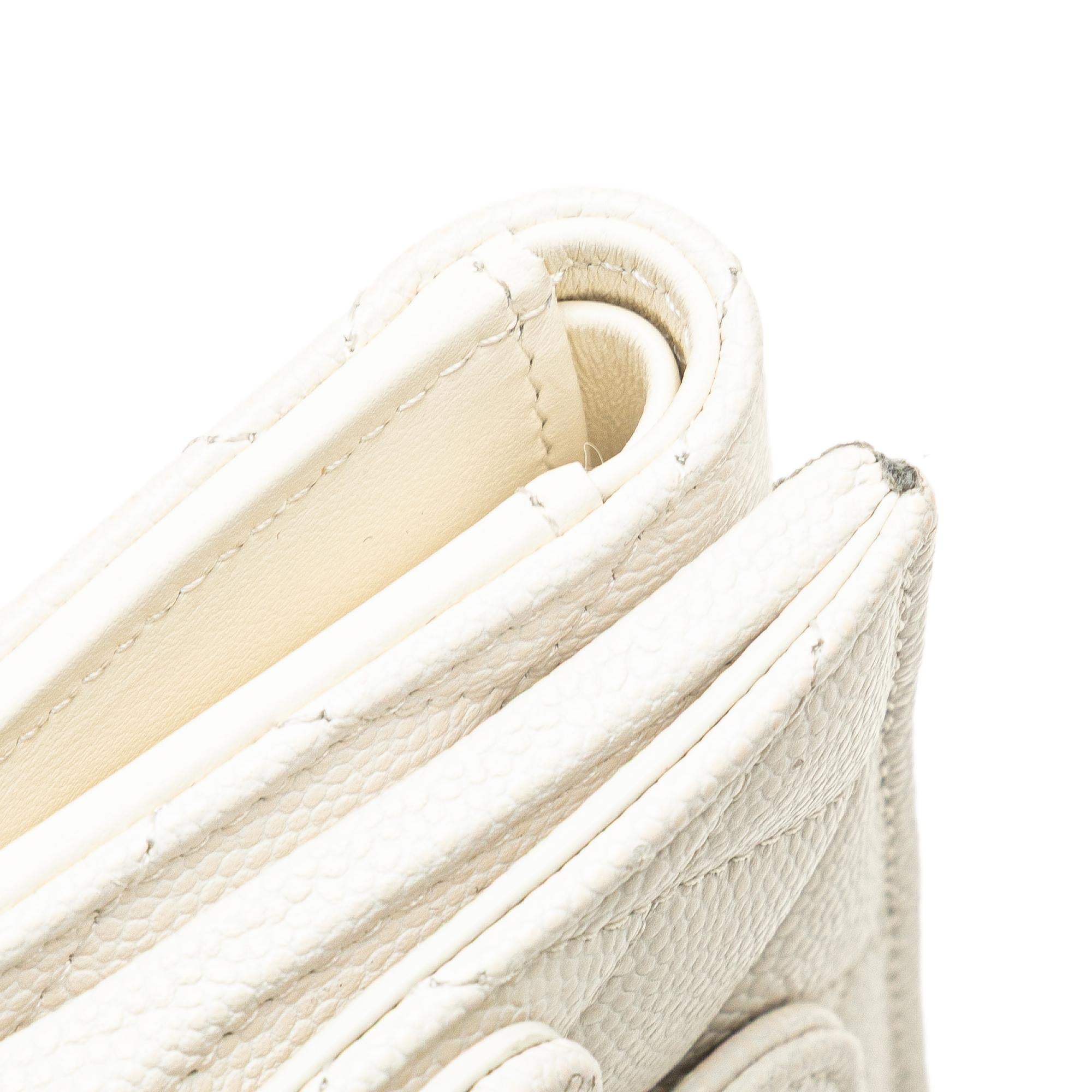 Chanel CC Quilted Caviar Trifold Flap Wallet
