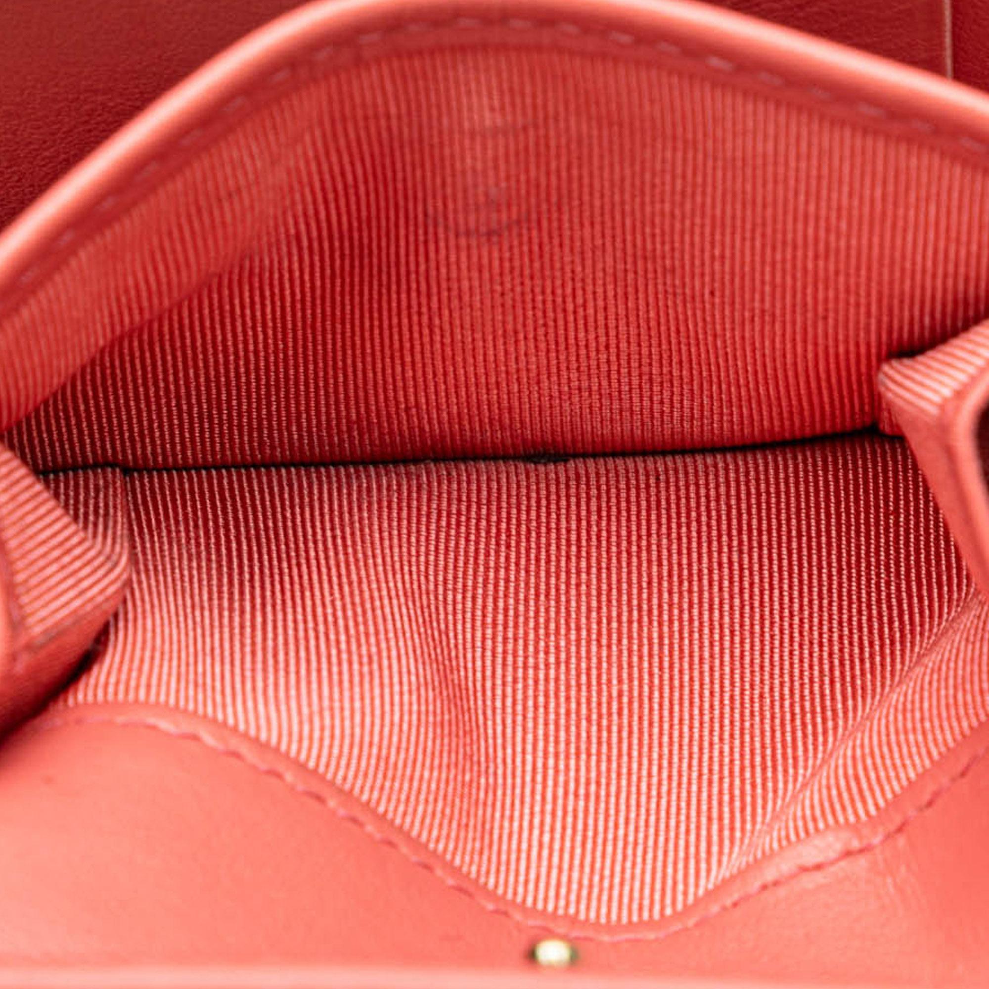 Chanel CC Quilted Caviar Trifold Wallet