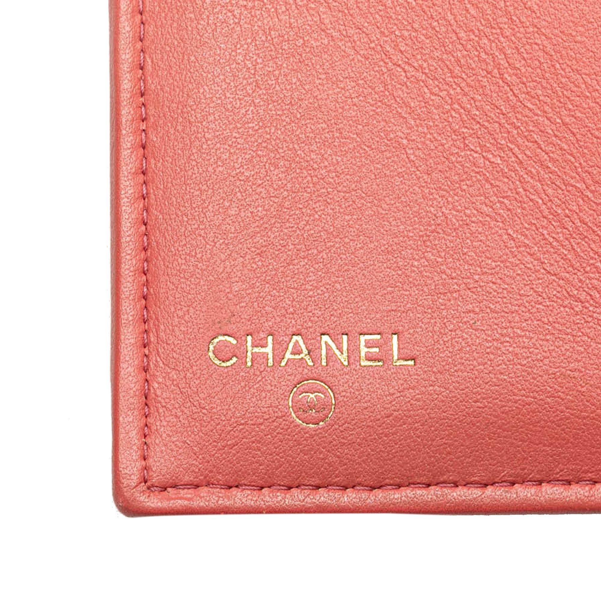 Chanel CC Quilted Caviar Trifold Wallet