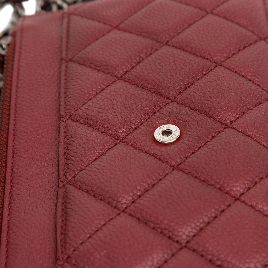 Chanel CC Quilted Caviar Wallet on Chain