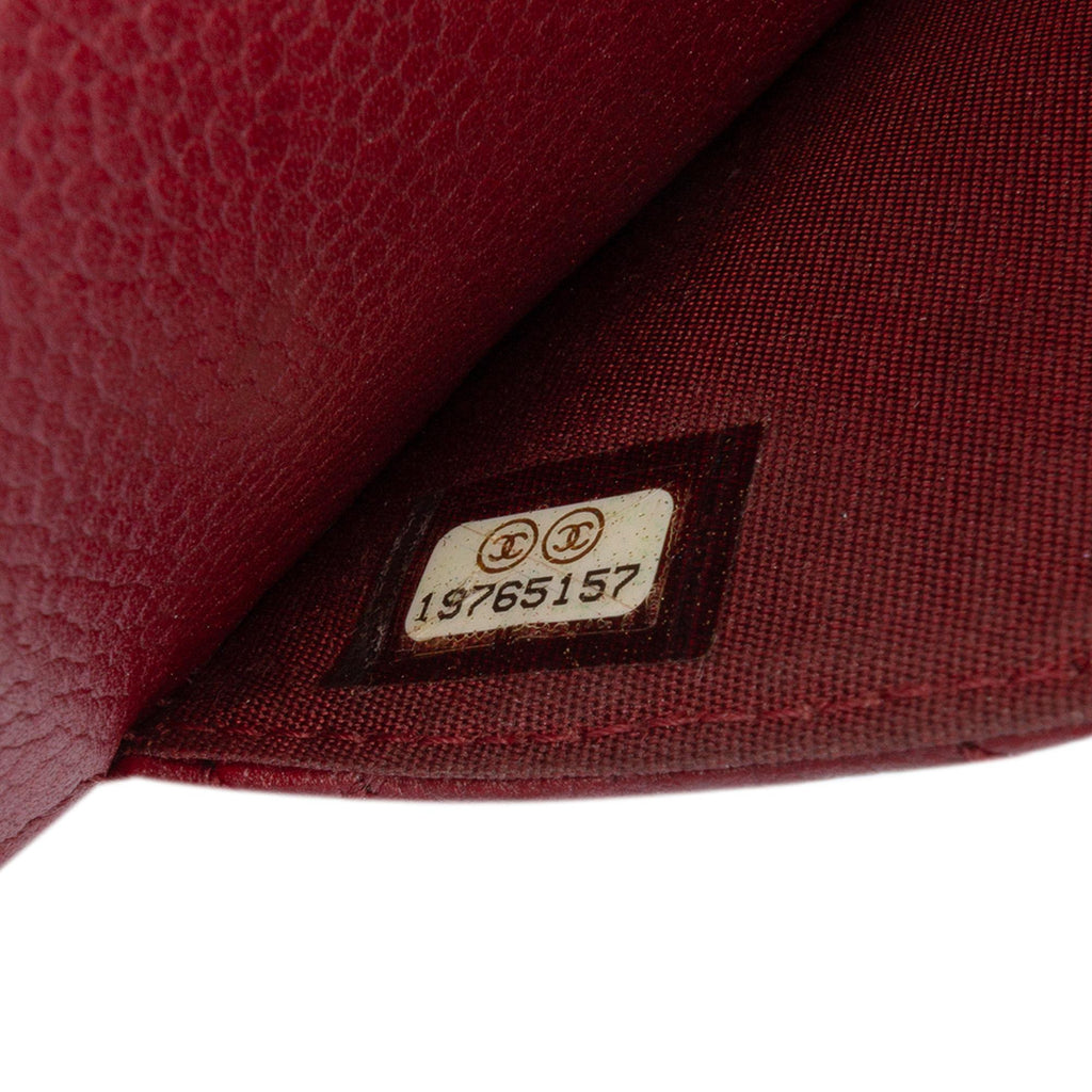 Chanel CC Quilted Caviar Wallet on Chain