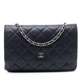 Chanel CC Quilted Caviar Wallet on Chain