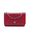 Chanel CC Quilted Caviar Wallet on Chain