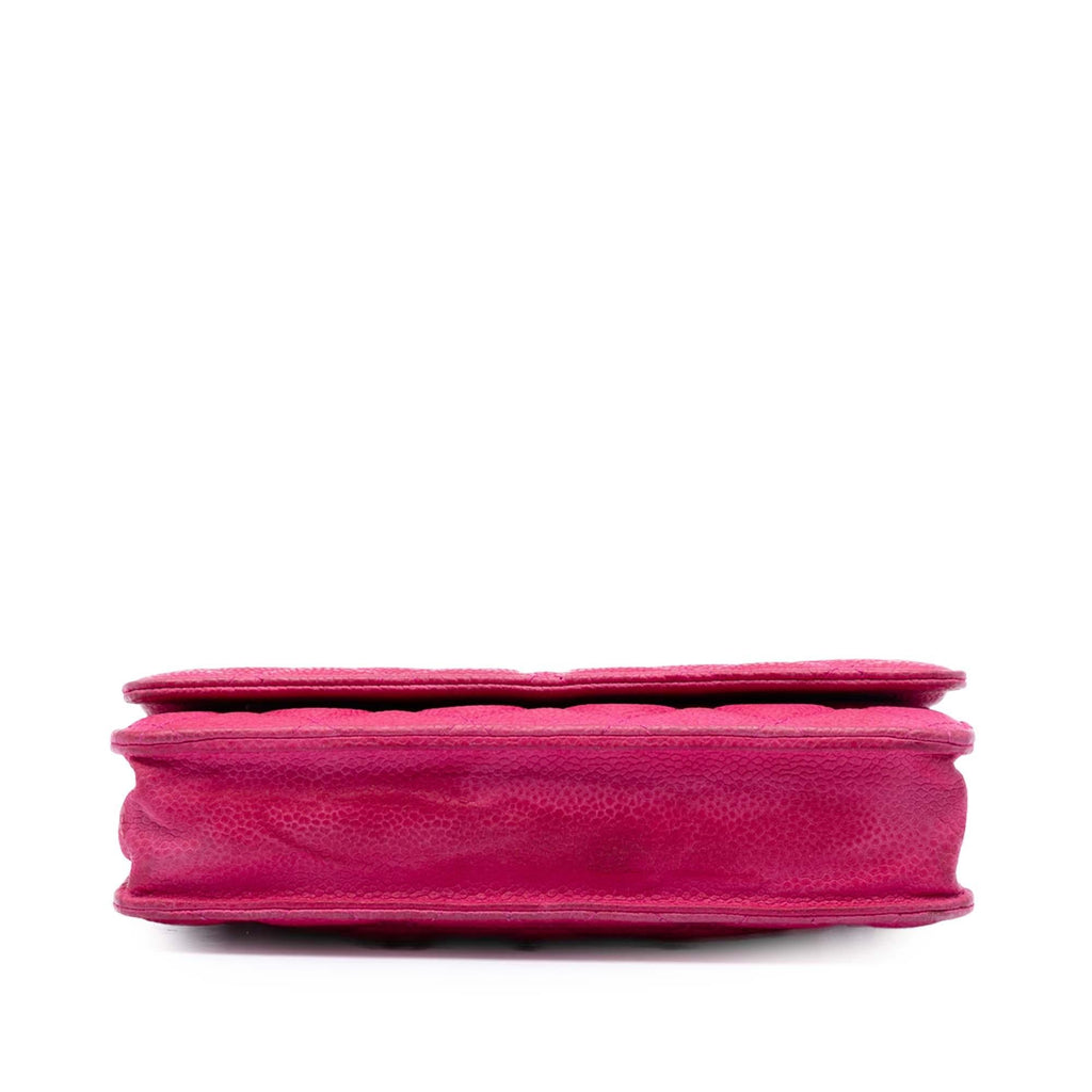 Chanel CC Quilted Caviar Wallet on Chain
