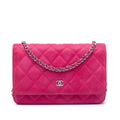 Chanel CC Quilted Caviar Wallet on Chain